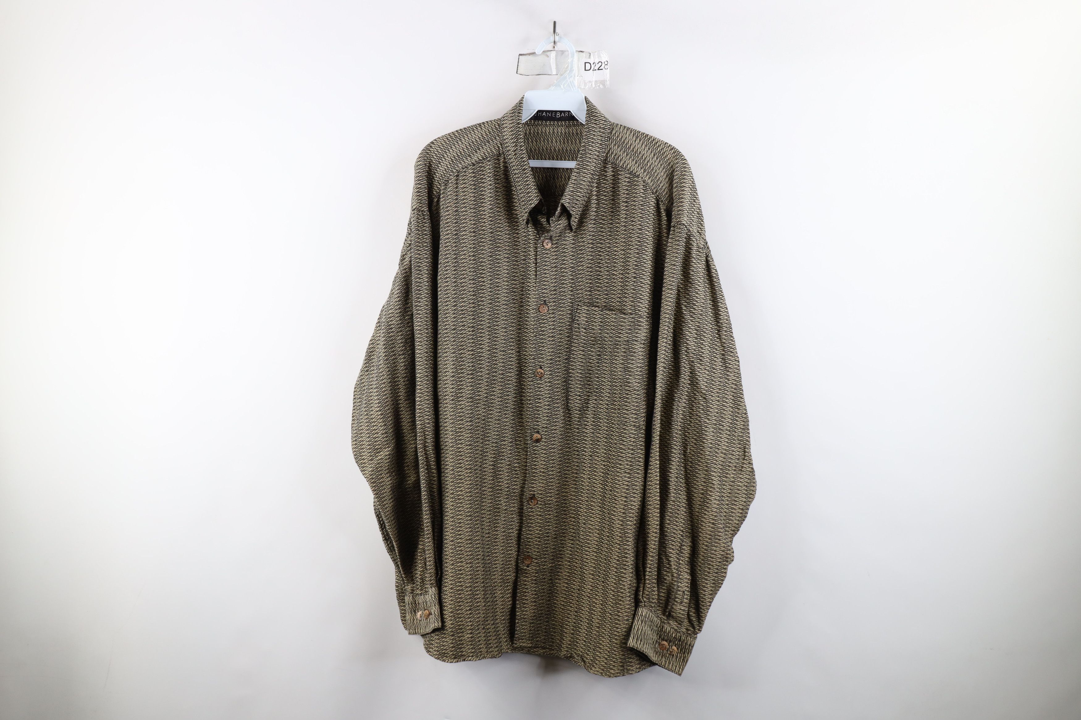 Vintage Vintage 90s Streetwear Weave Knit Collared Button Down Shirt Size US XL / EU 56 / 4 - 1 Thumbnail