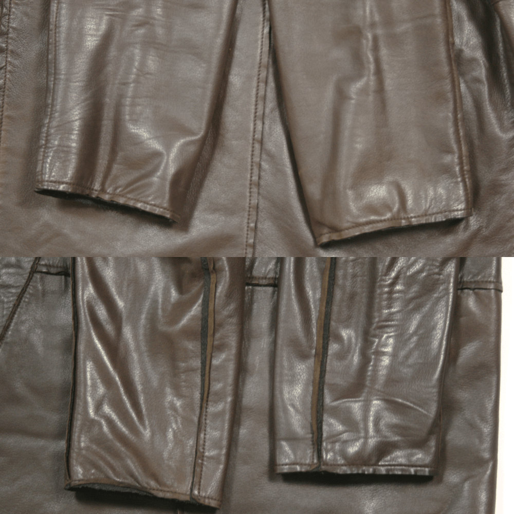 Dolce & Gabbana A/W94 "Gangster" Leather Long Overcoat Vintage Size US M / EU 48-50 / 2 - 9 Thumbnail