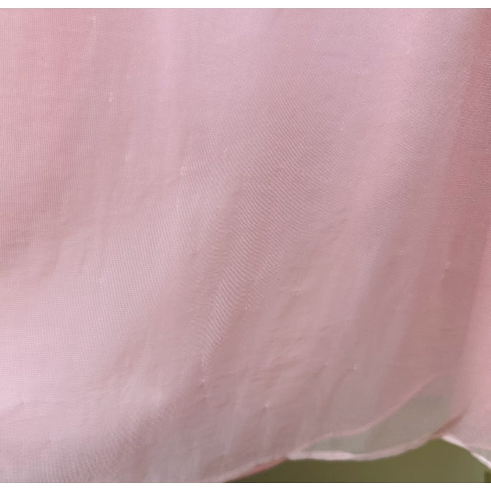 Vintage VINTAGE Nightgown Nylon Tricot Lace Double Layer Sheer Chiffon Overlay Size M Pink Nightgown Size ONE SIZE - 6 Thumbnail