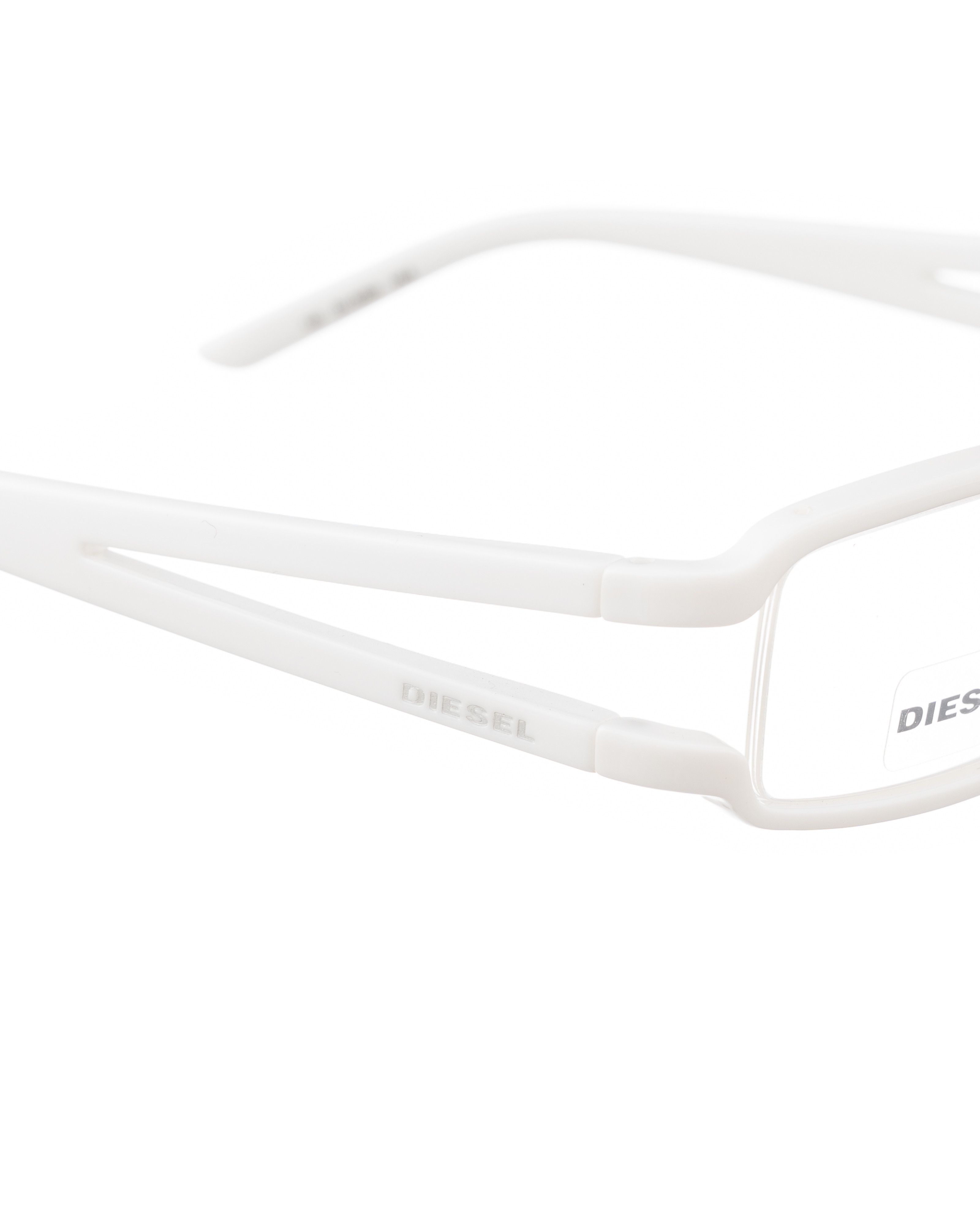 Diesel Diesel 00s White Plastic Glasses with Cut Outs Size ONE SIZE - 3 Thumbnail