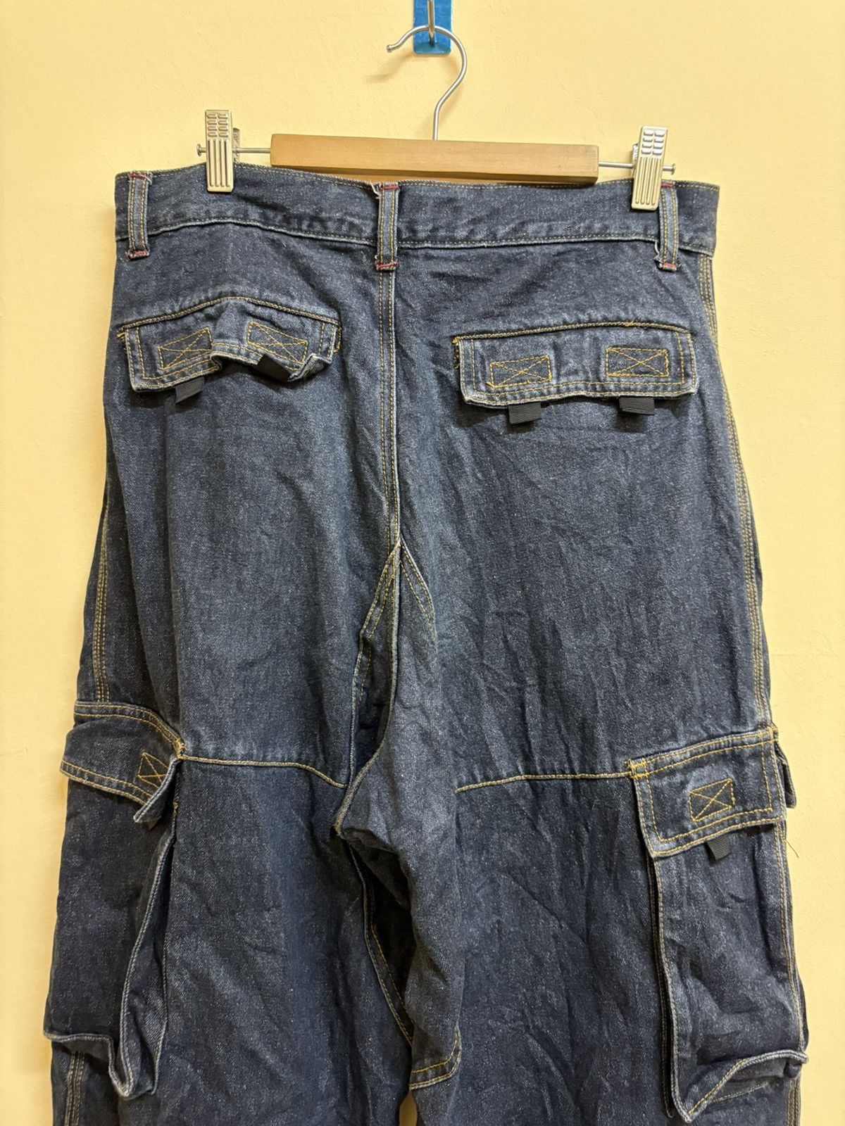 JNCO Vintage Y2k Hush Traders Baggy Cargo Jeans Skateboard Size US 31 - 4 Thumbnail