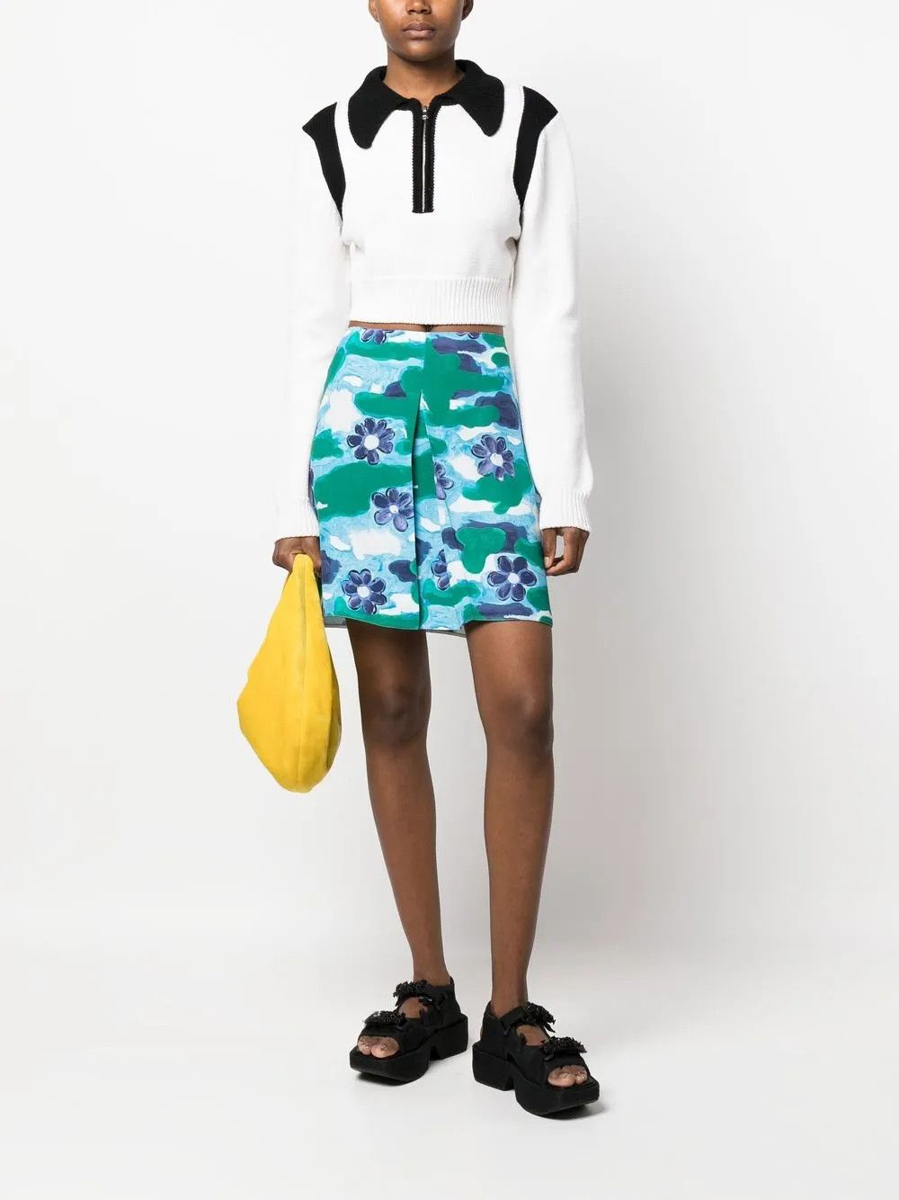 Marni o1y1125 Mini Skirt in Multicolor Size 25" / US 0 / IT 36 - 5 Thumbnail
