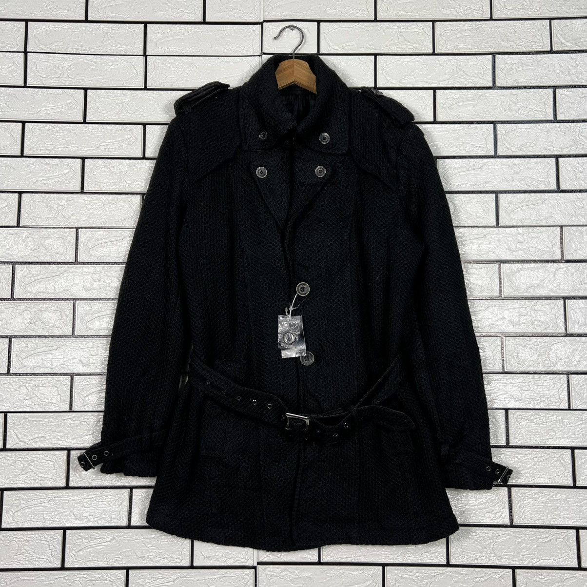 semanticdesign SEMANTICDESIGN Avant Garde Belted Coat Jacket #4144-C189 Size US L / EU 52-54 / 3 - 1 Thumbnail