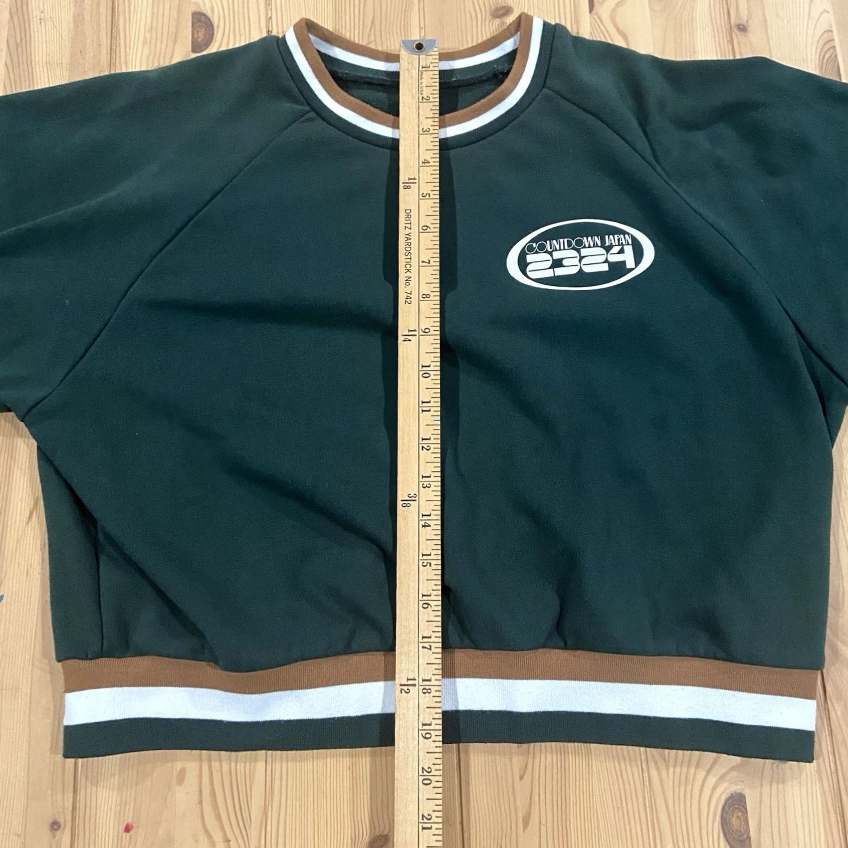 Vintage VINTAGE Unbranded Sweater Cropped Balloon Sleeve Crew Neck Wool Blend L Women Green 2324 Japan 2324 Bohemian Retro Size L / US 10 / IT 46 - 3 Thumbnail