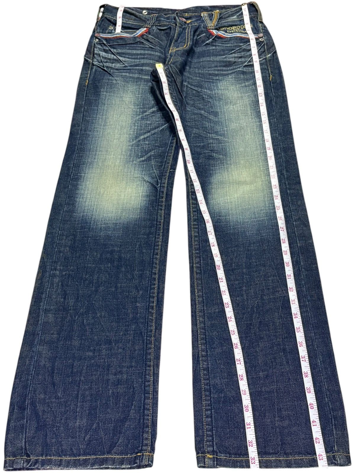 Japanese Brand Vintage Japanese Brand Mud Wash Side Adjuster Loose Jeans Size US 29 - 13 Thumbnail