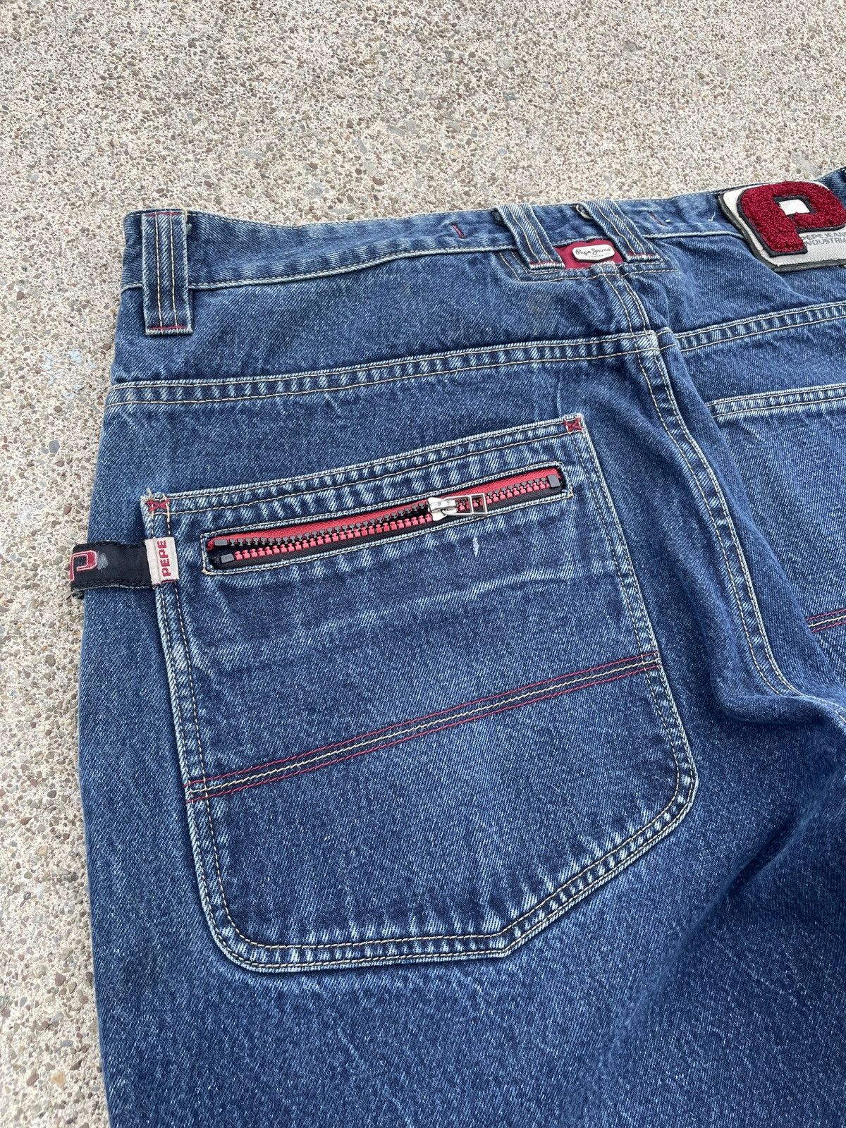 Pepe Jeans Distressed Baggy Pepe Denim Size US 36 / EU 52 - 6 Thumbnail