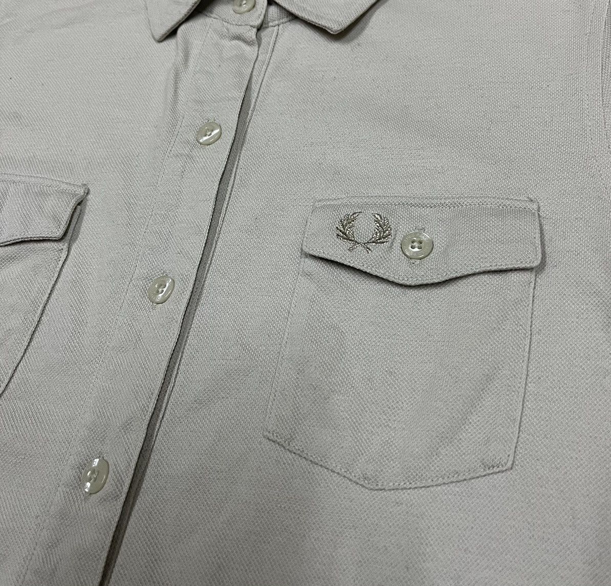 Fred Perry × Vintage Vintage FRED PERRY Double Pocket Button Ups Polo Shirt Size S / US 4 / IT 40 - 3 Thumbnail