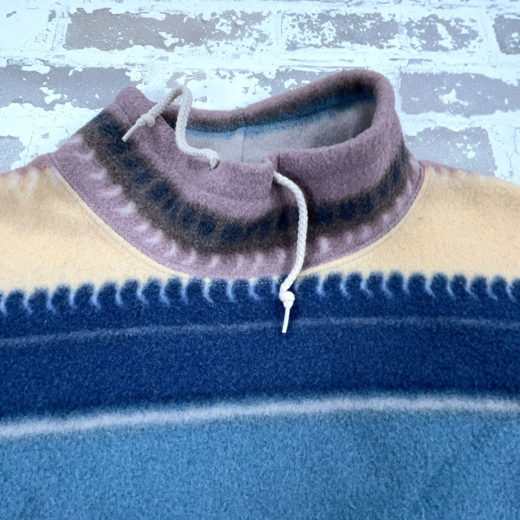 Vintage VINTAGE Croquet Sweater Women Large Fleece Sweatshirt Anorak Southwestern Tribal Size L / US 10 / IT 46 - 4 Thumbnail