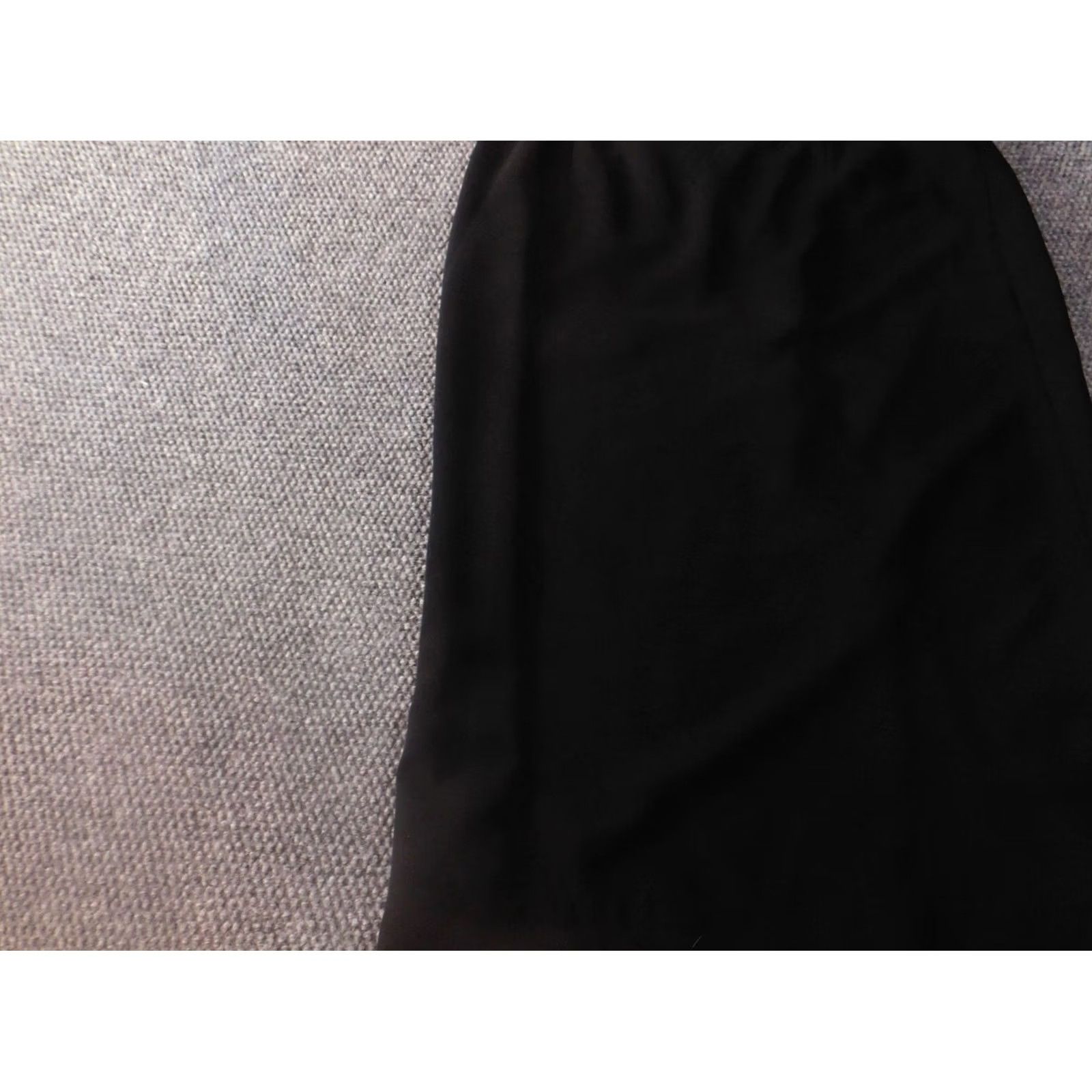 Essentials Jones Wear Skirt Womens 16 Black A-Line Knee Length Zip Knee Length Black Art Vintage: No Size 38" / US 16 / IT 52 - 4 Thumbnail