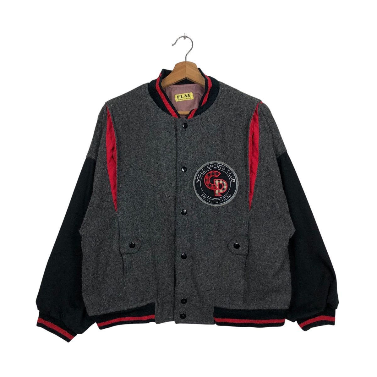 Japanese Brand 📌Vintage Bomber Jacket World Sports Club Big Logo Size US M / EU 48-50 / 2 - 2 Thumbnail