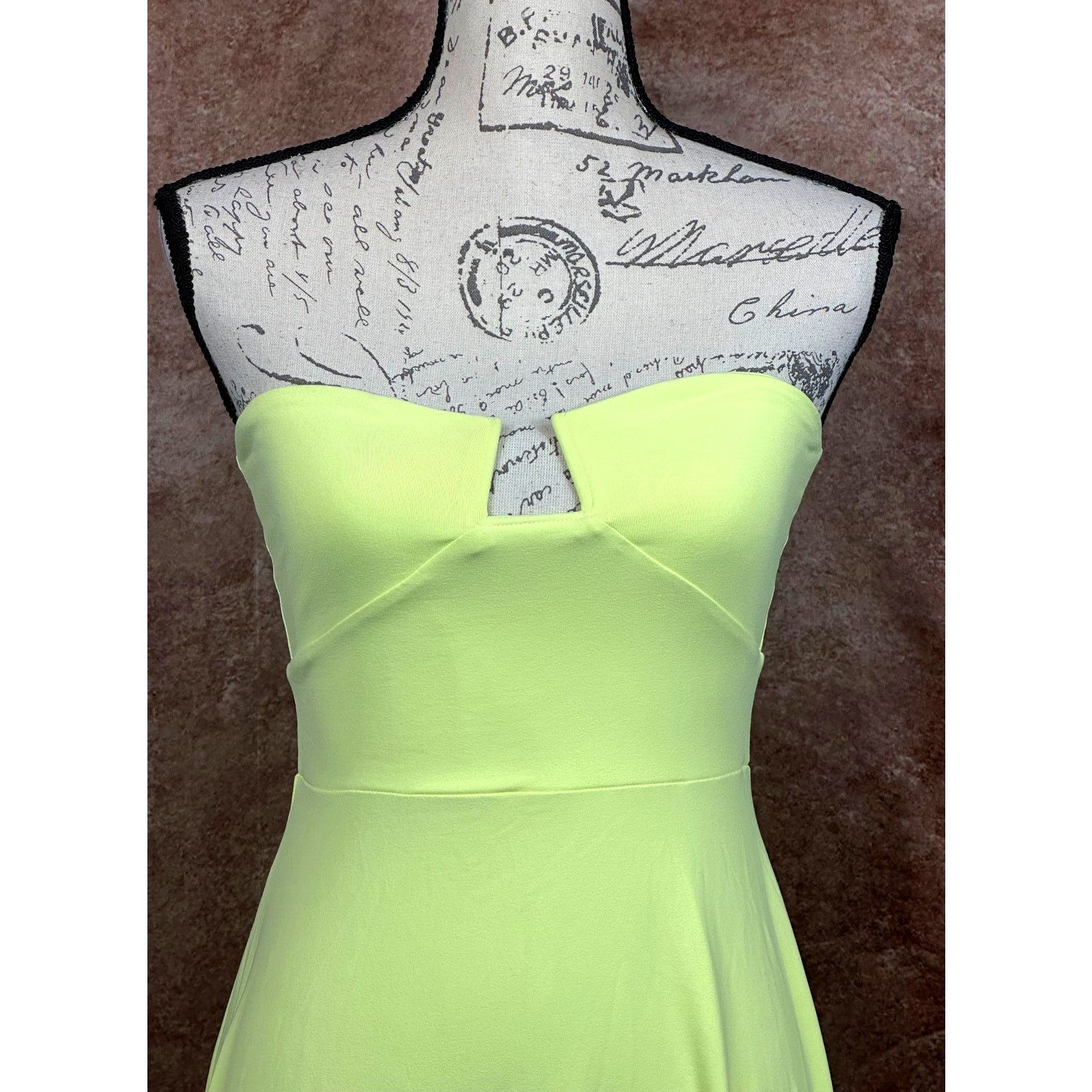 Susana Monaco Susana Monaco High Low Wired Midi Dress Pale Lime S Size S / US 4 / IT 40 - 9 Thumbnail