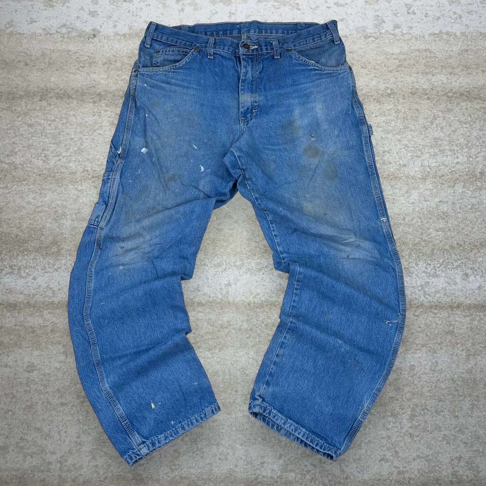 Dickies Vintage 90s Dickies Carpenter Jean 34x30 Relaxed Medium Wash Size US 34 / EU 50 - 2 Thumbnail
