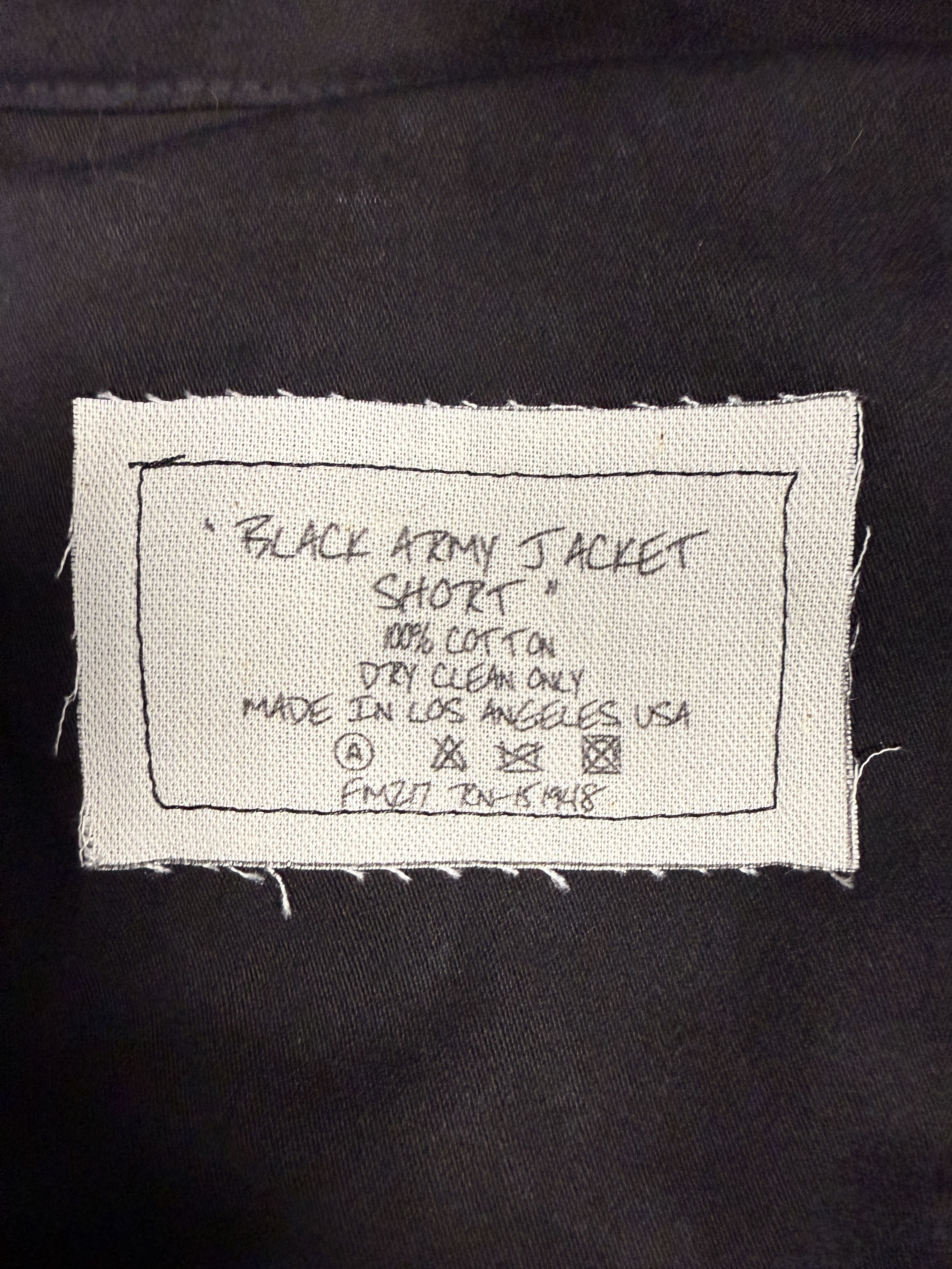 Greg Lauren $1000 Greg Lauren Black Army Jacket Shorts Size US 38 / EU 54 - 5 Thumbnail