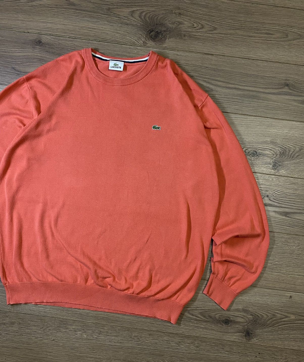 Lacoste × Vintage Vintage Lacoste Logo Sweater Luxury Old Money Size US XXL / EU 58 / 5 - 3 Thumbnail