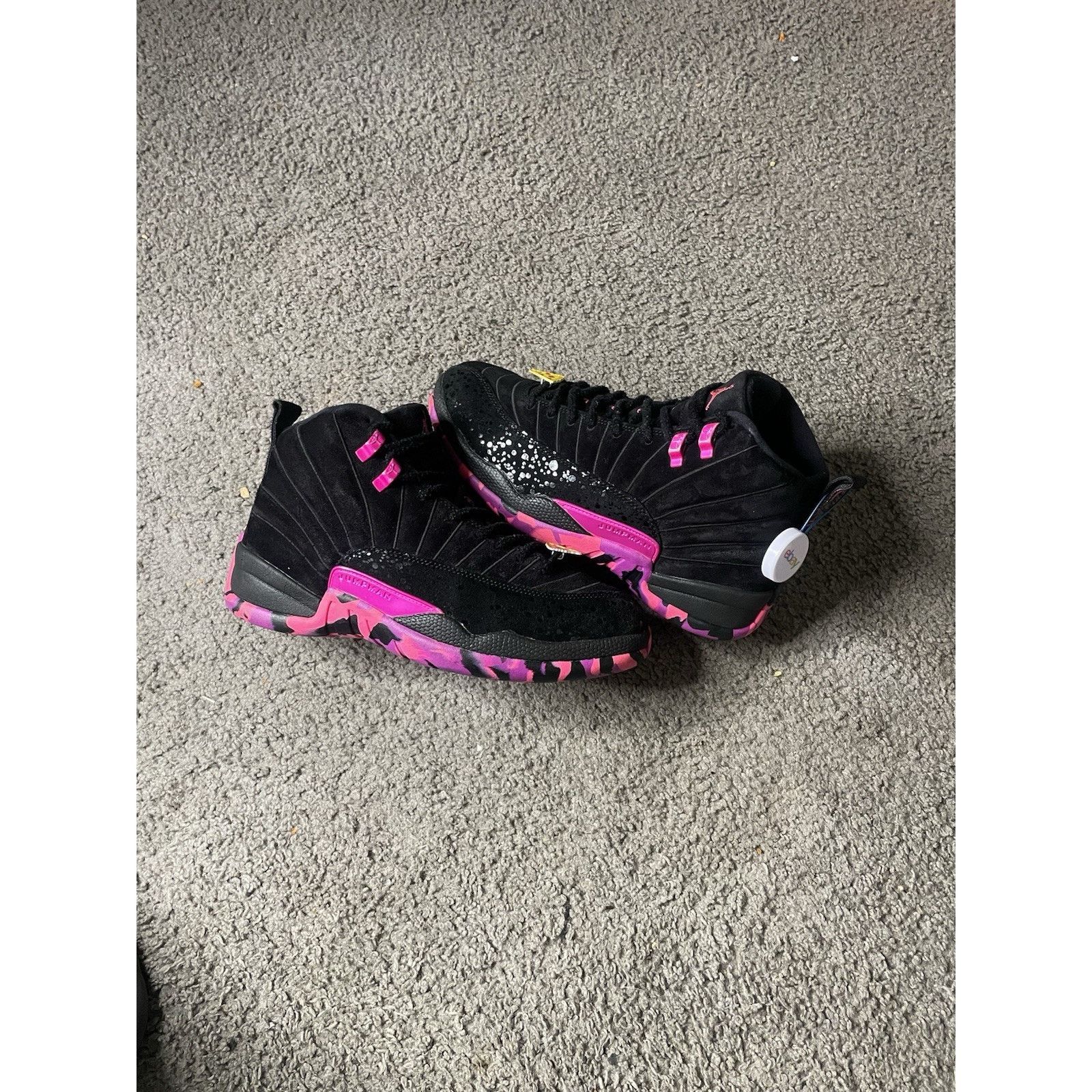 Jordan Brand Size 8- Air Jordan 12 Retro "DOERNBECHER" 2017 Pink/ Black Size US 8 / EU 41 - 2 Thumbnail