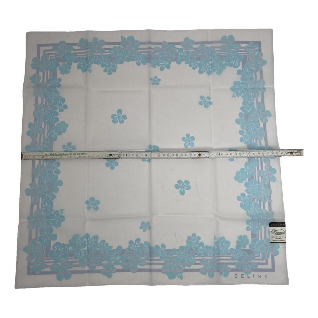 Celine White Silk Scarf Size ONE SIZE - 1 Thumbnail