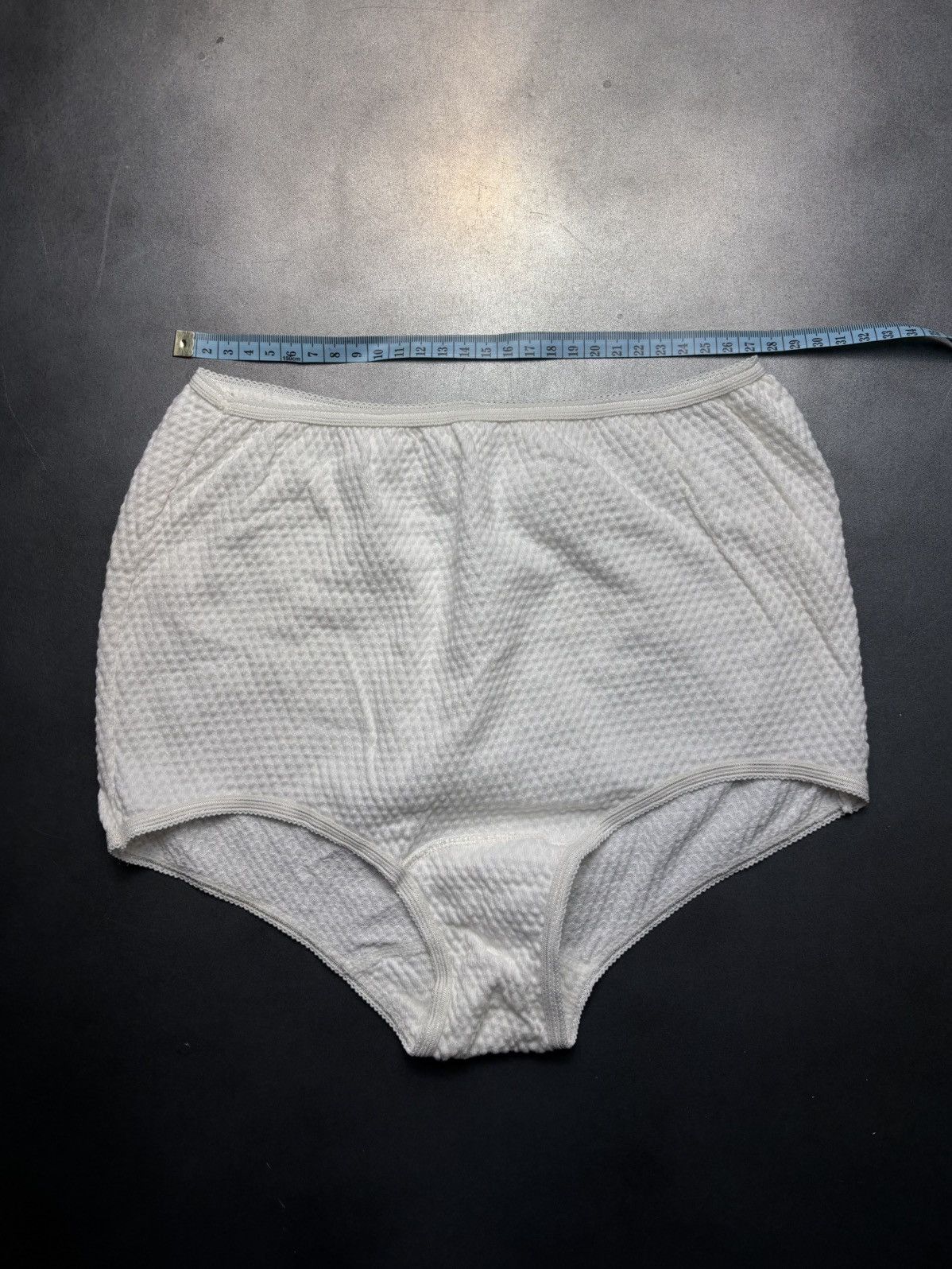 Other × Vintage Lot of 3 1970s Panties 3d Knit Ruffle Texture Underwear 70s Size ONE SIZE - 3 Thumbnail