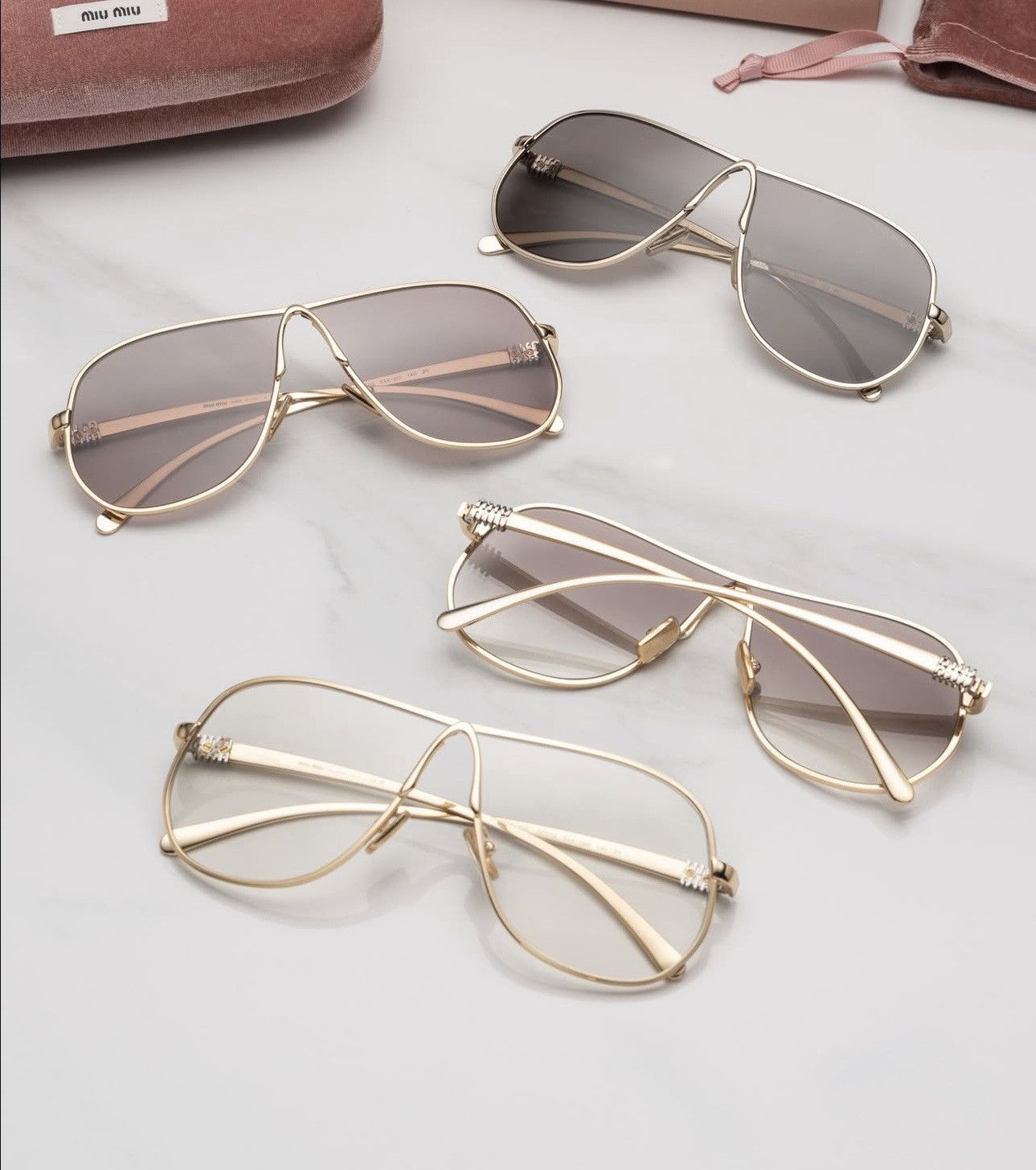 Miu Miu NEW Miu Miu sunglasses MU A56S ZVN80Q Size ONE SIZE - 6 Thumbnail
