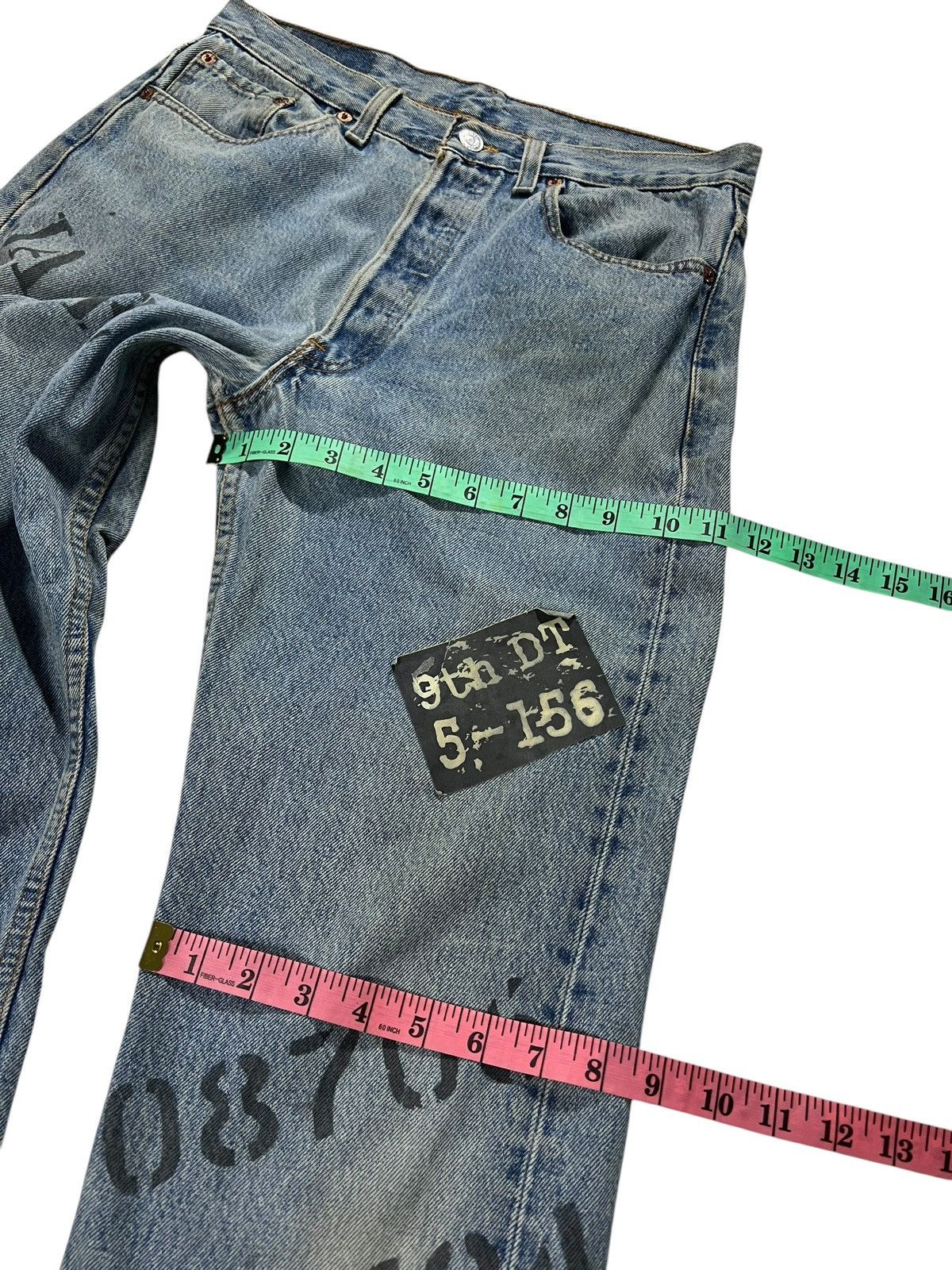 Levi's Vintage 90’s Levis 501 Custom Punk Stone Wash Jean Size US 30 / EU 46 - 17 Thumbnail