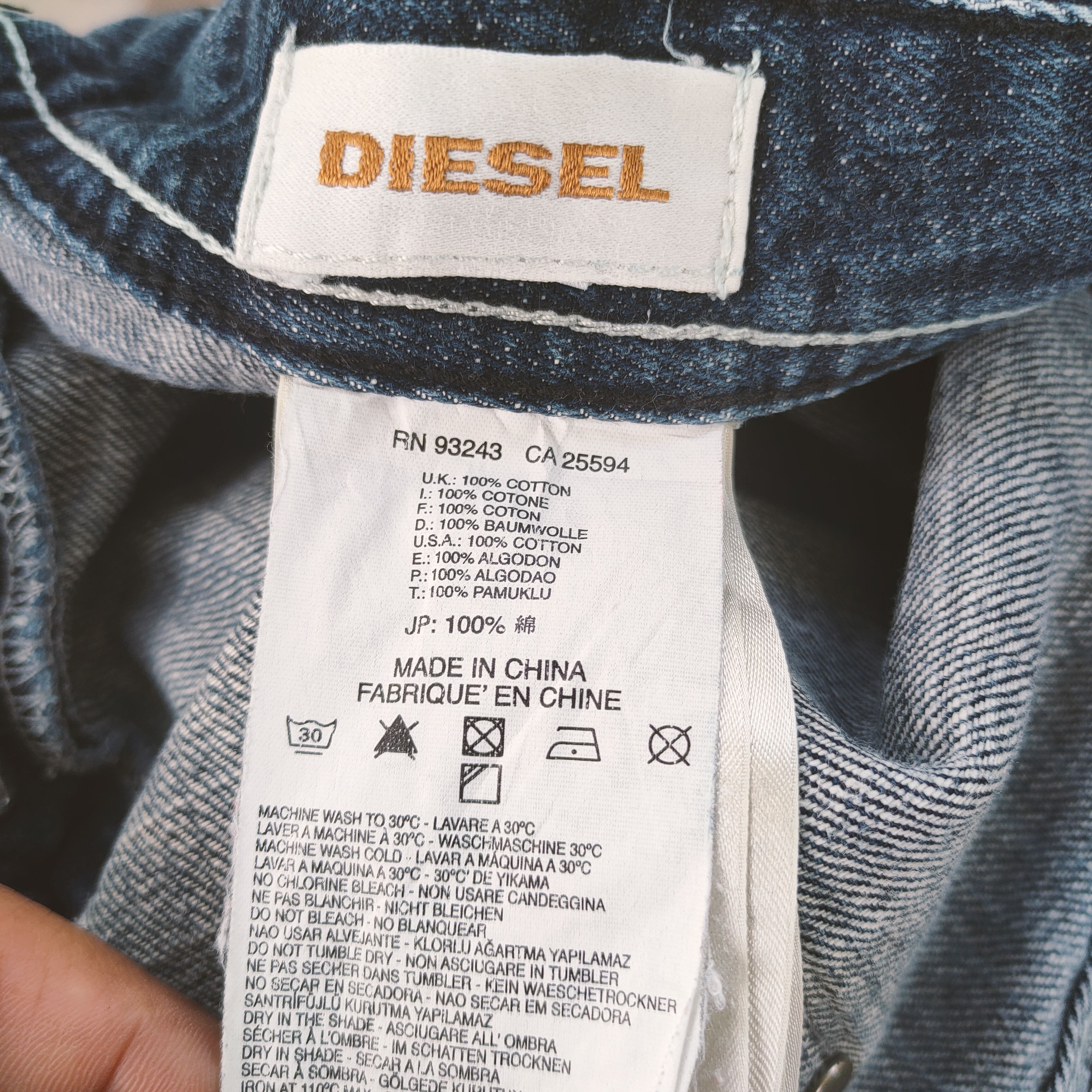 Diesel VINTAGE DIESEL DISTRESSED KNEE CARGO PANTS Size US 35 - 13 Thumbnail