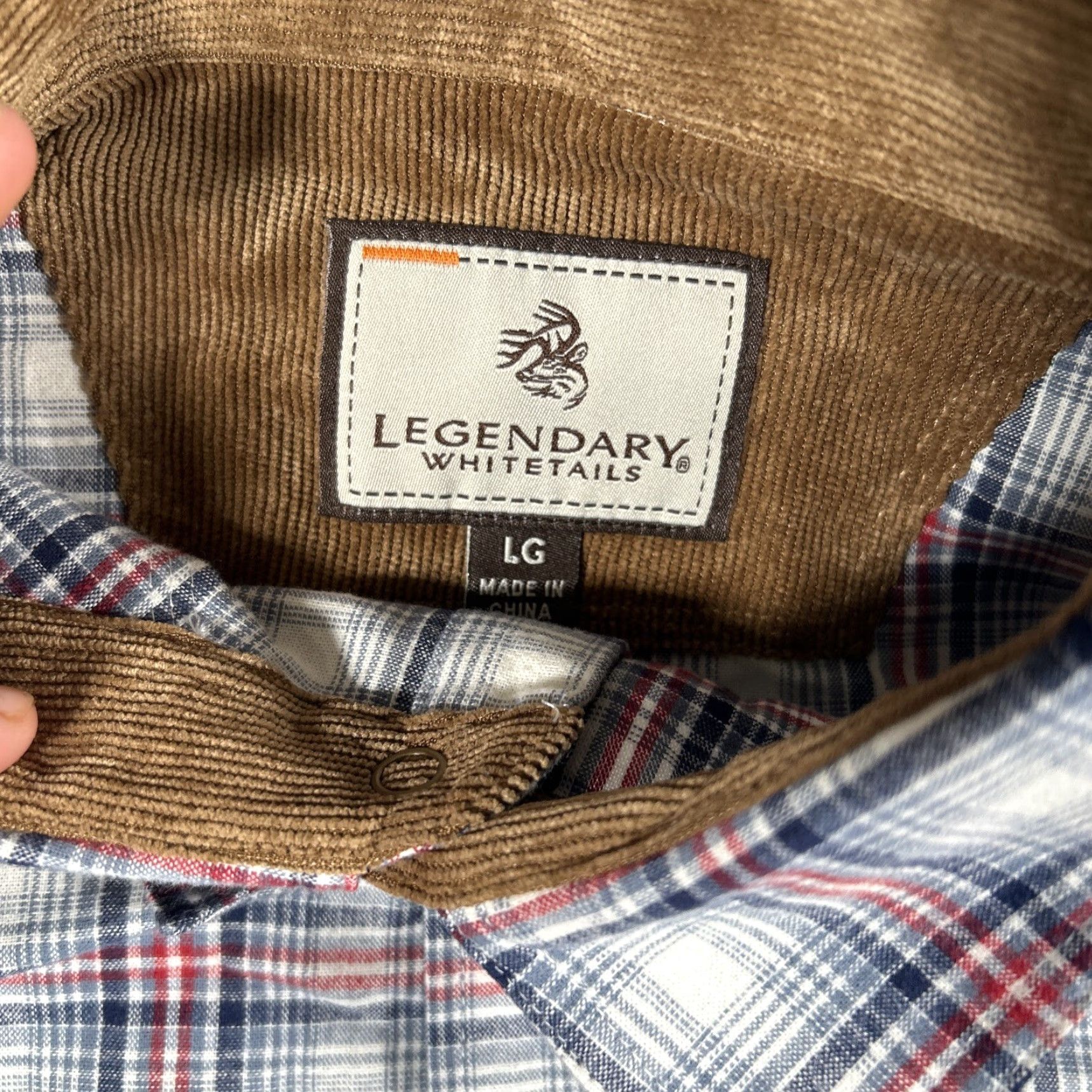 Vintage VINTAGE Legendary Whitetails Shirt Mens Large Snap Button Up Flannel Plaid Pockets Size US L / EU 52-54 / 3 - 6 Thumbnail