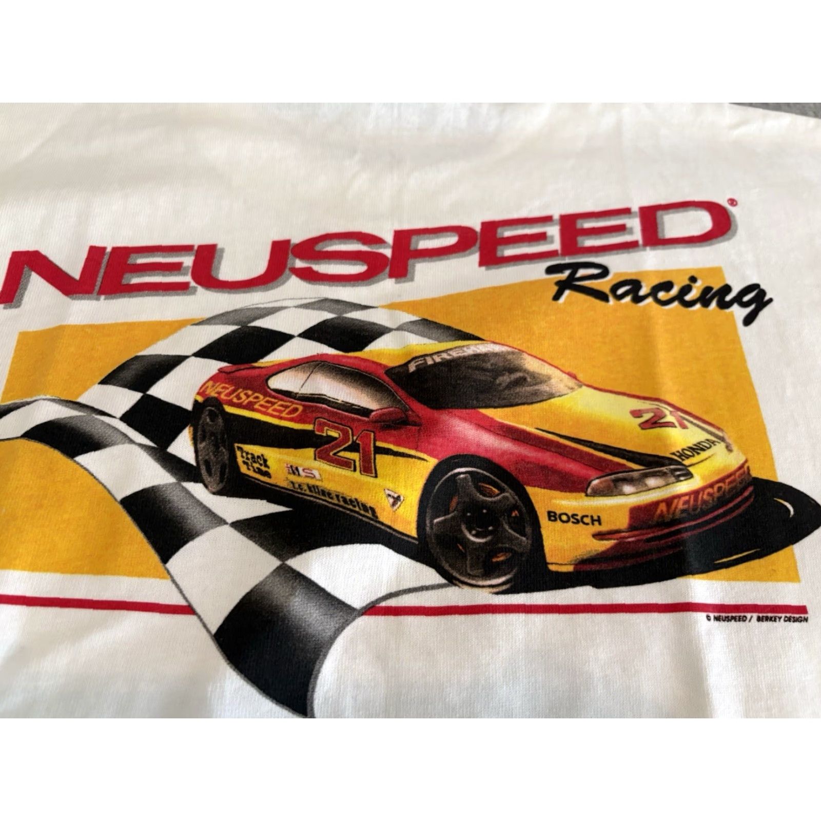 Vintage Vintage Neuspeed Racing White T-Shirt Honda Mens XL Made in USA Size US XL / EU 56 / 4 - 2 Thumbnail