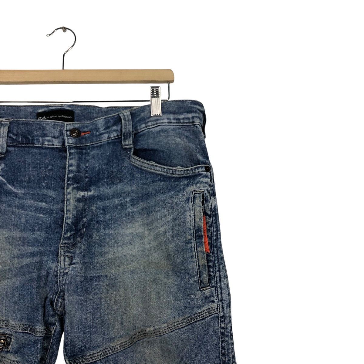Japanese Brand G.G Archive Distressed Biker Jeans – Rare Japan Denim Size US 34 / EU 50 - 7 Thumbnail