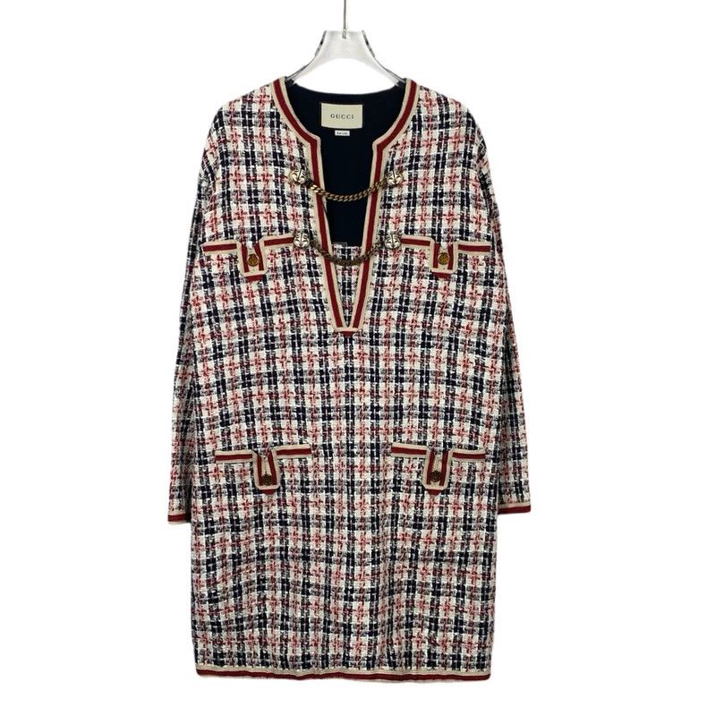 Gucci Gucci Color-blocked tweed coat 2502-Nextarrow Size US S / EU 44-46 / 1 - 1 Thumbnail