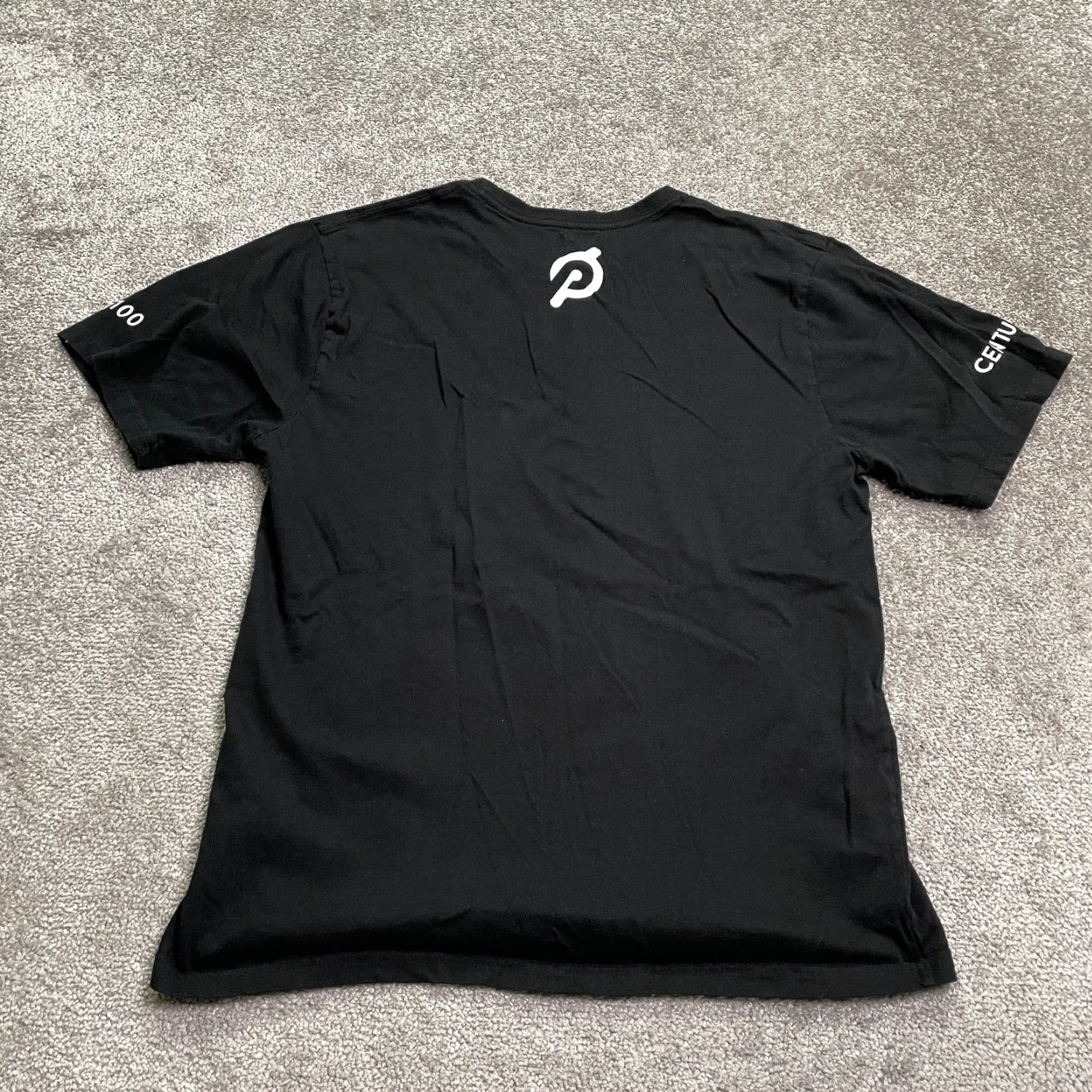 Vintage Peloton T-Shirt Men Large Black Crew Neck Short Sleeve Cotton Tee Size US L / EU 52-54 / 3 - 2 Thumbnail