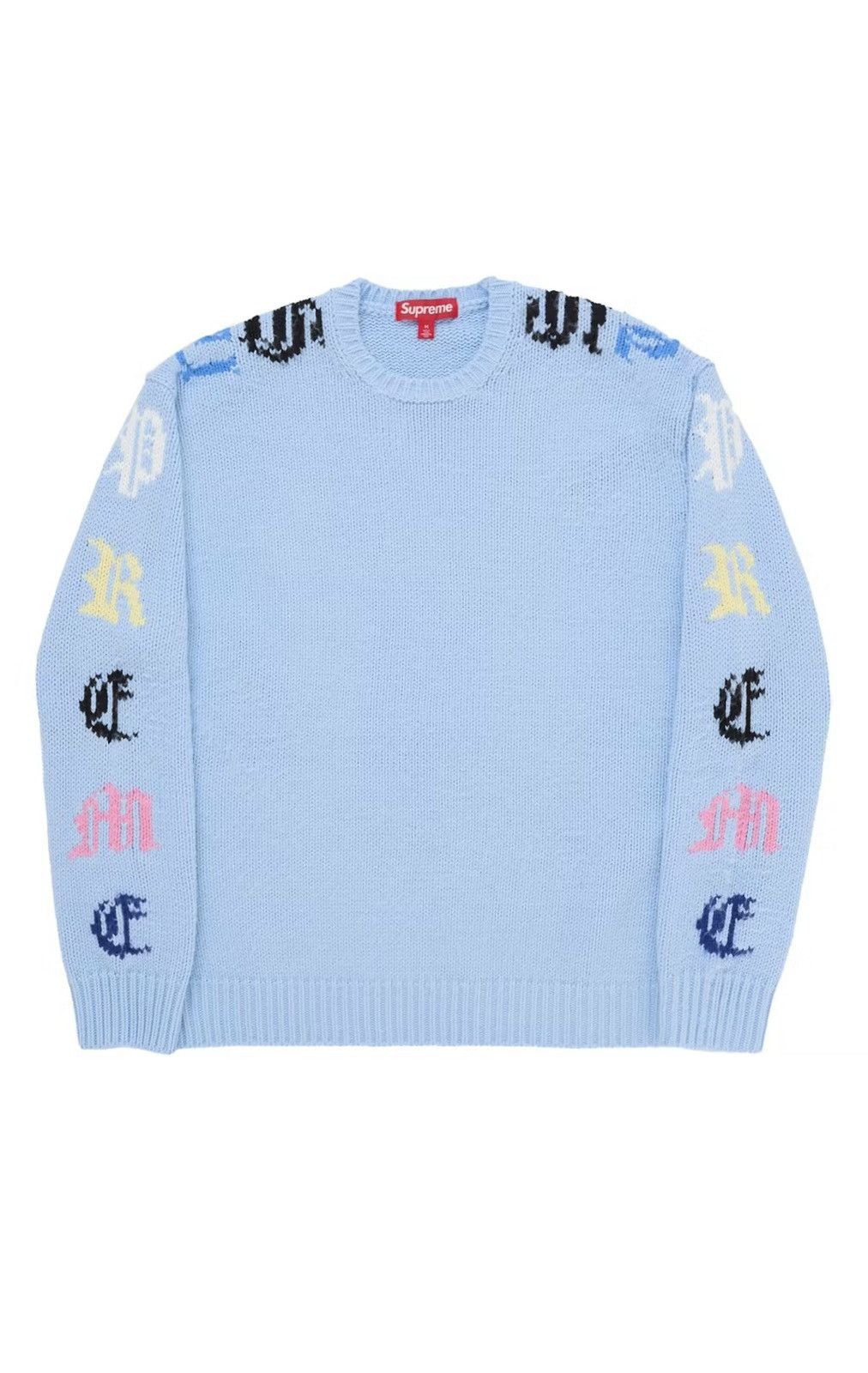 Supreme Supreme Old English Sleeves Sweater Size US M / EU 48-50 / 2 - 2 Thumbnail