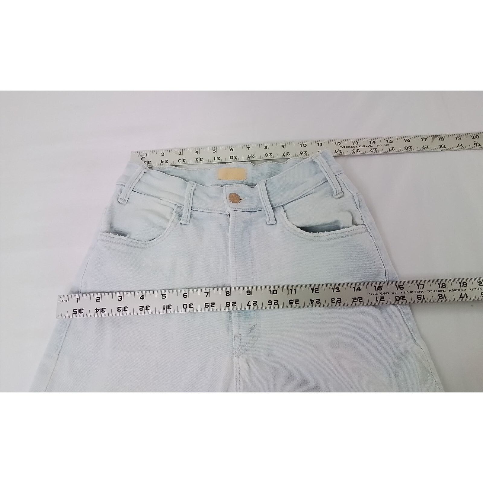 MOTHER Mother Denim Jeans Women's 26 The Hustler Ankle Fray Size 26" / US 2 / IT 38 - 7 Thumbnail