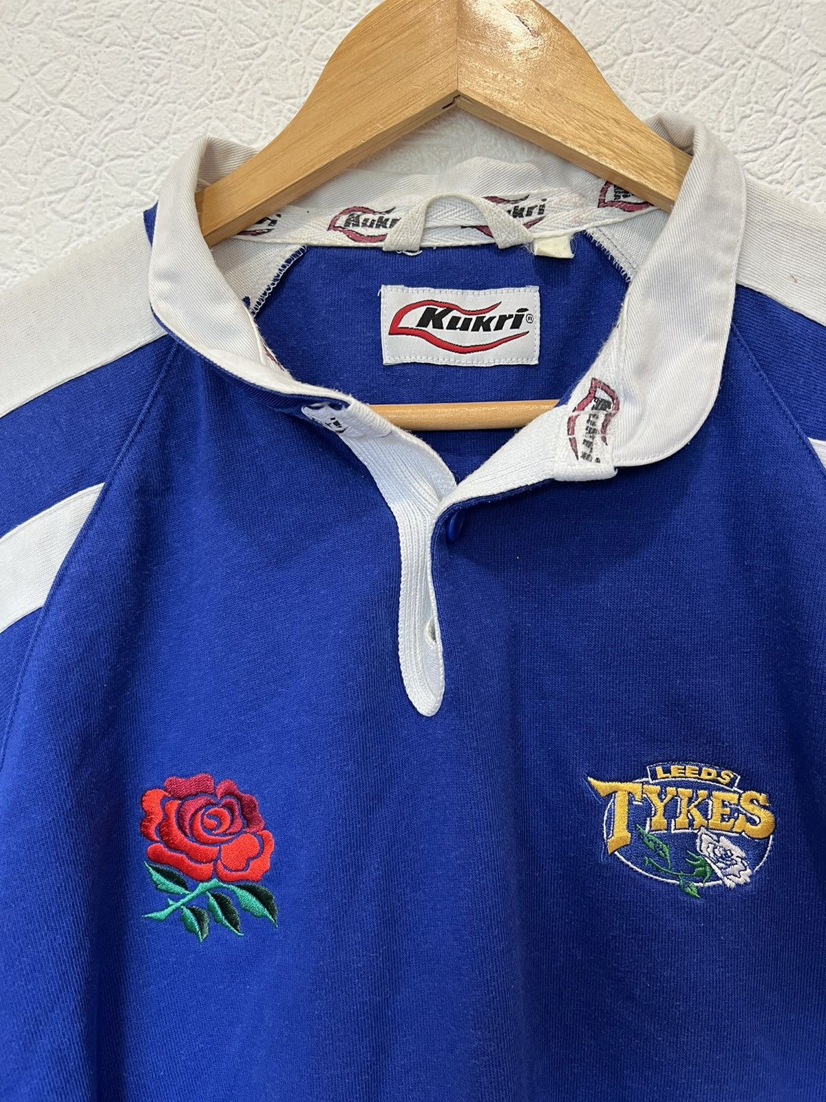 Vintage Vintage 90’s Kukri Leeds Tykes Jersey Shirt Rugby Size US XL / EU 56 / 4 - 3 Thumbnail