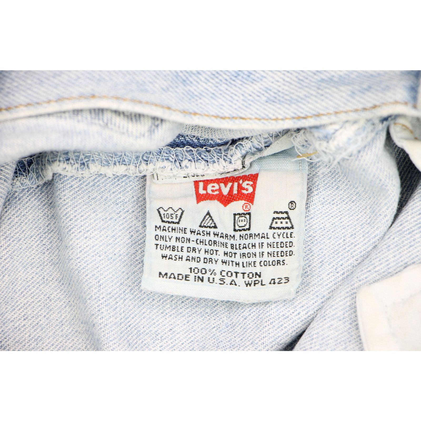 Levi's 90s Vintage Levi's 501 Light Wash Festival Mom Denim Jeans Size US 32 / EU 48 - 10 Thumbnail