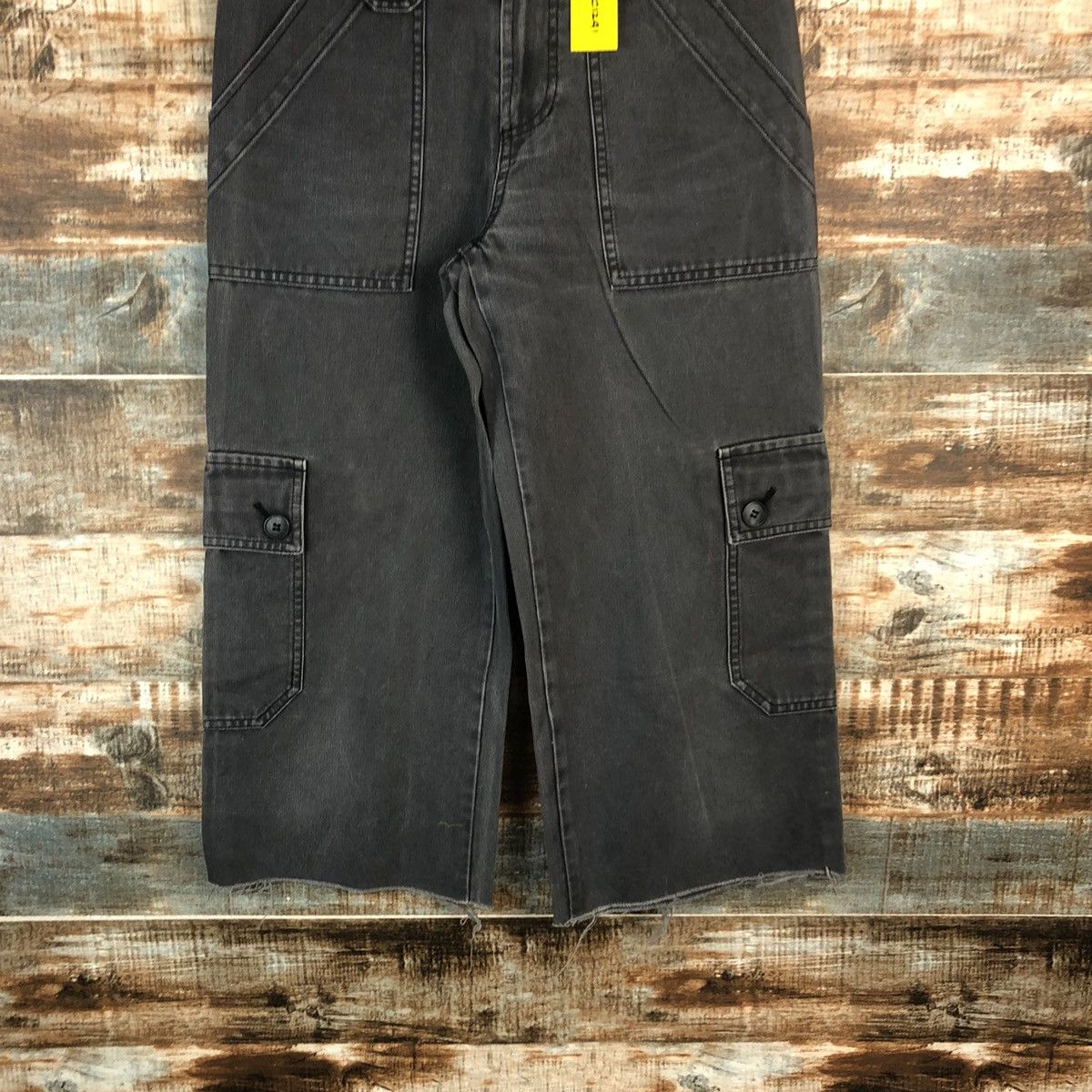 Japanese Brand DL Tasse Tasse Black Cropped Pants #C1241 Size US 27 - 3 Thumbnail