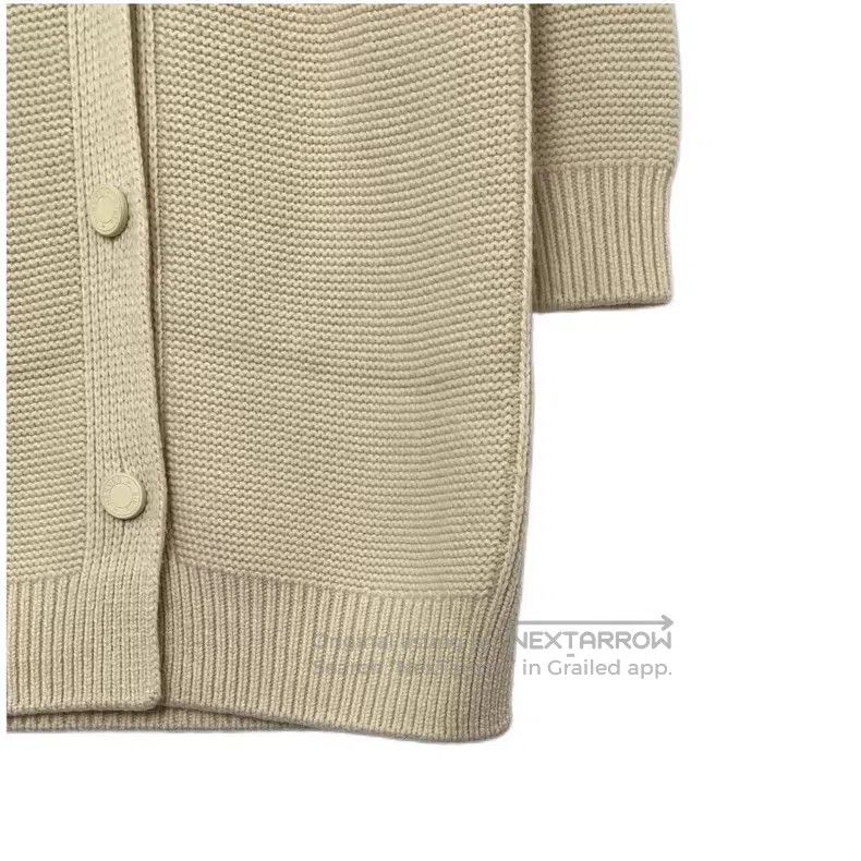 Hermes Hermes Beige Cashmere V-Neck Single Breasted Long Sleeve K Size XXS / US 00 / IT 34 - 4 Thumbnail