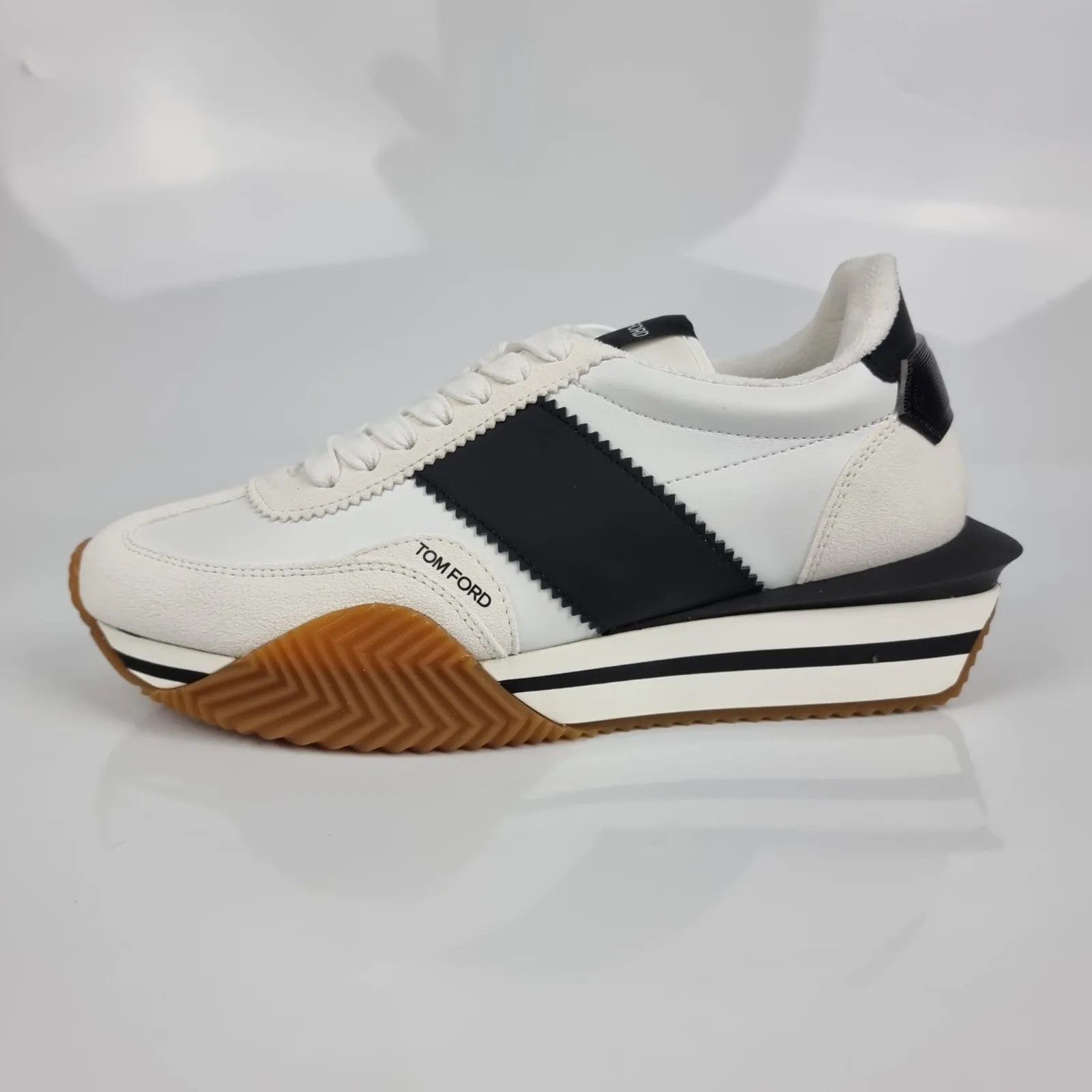 Tom Ford Tom Ford James White/Black Sneakers New Size US 11 / EU 44 - 9 Thumbnail
