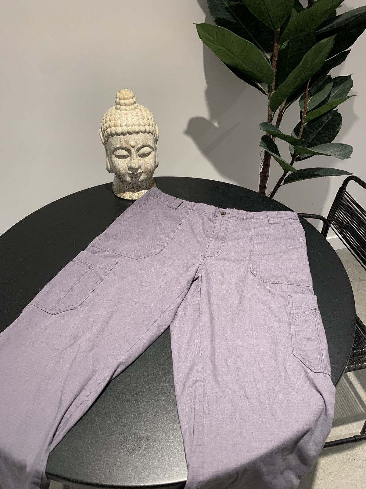 Carhartt × Carhartt Wip × Vintage Carhatt light purple ripstop cargo pants Size US 32 / EU 48 - 3 Thumbnail