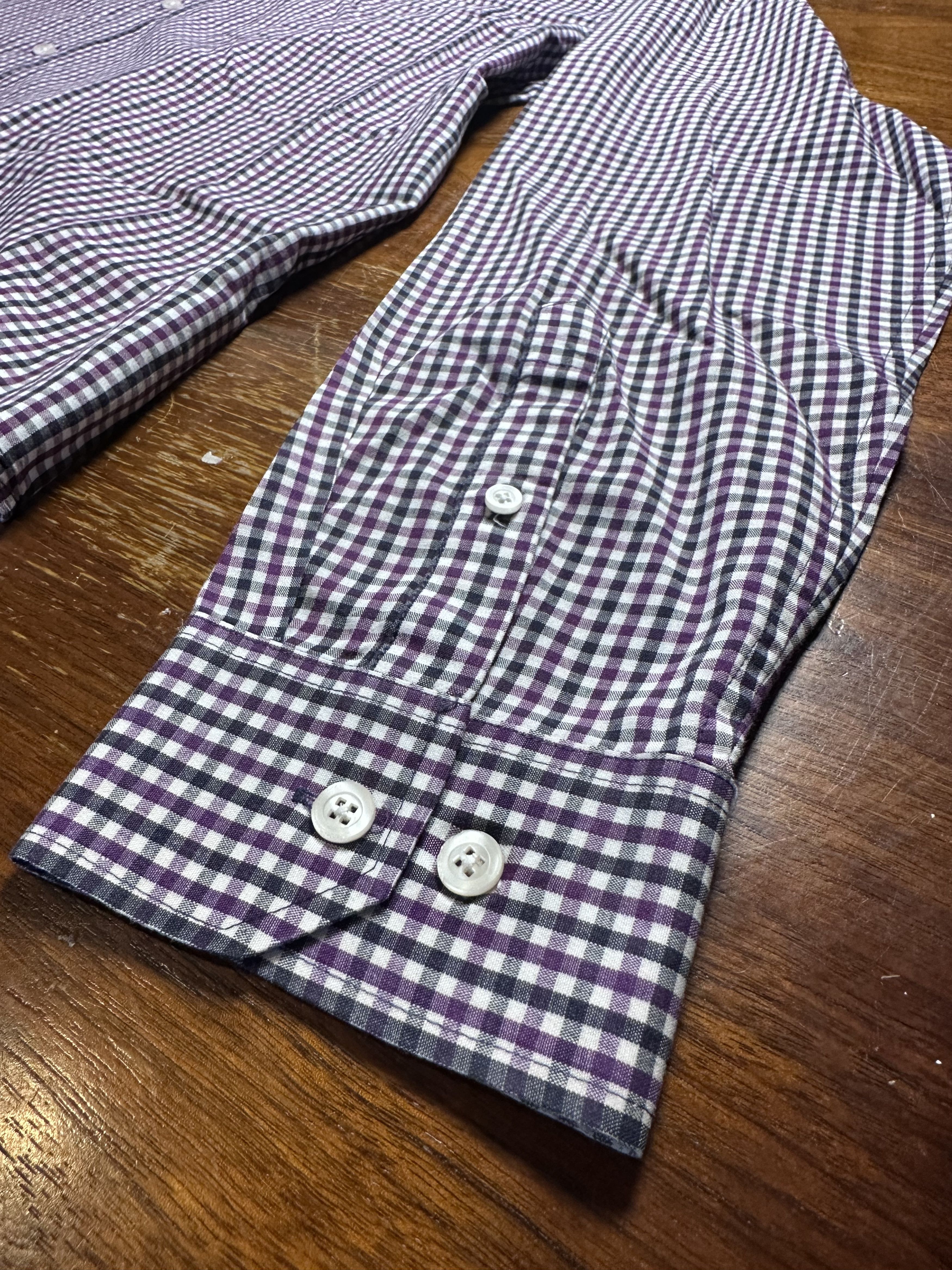 Theory Theory Gingham Check Button Down Shirt XXL Never Worn Size US XXL / EU 58 / 5 - 2 Thumbnail