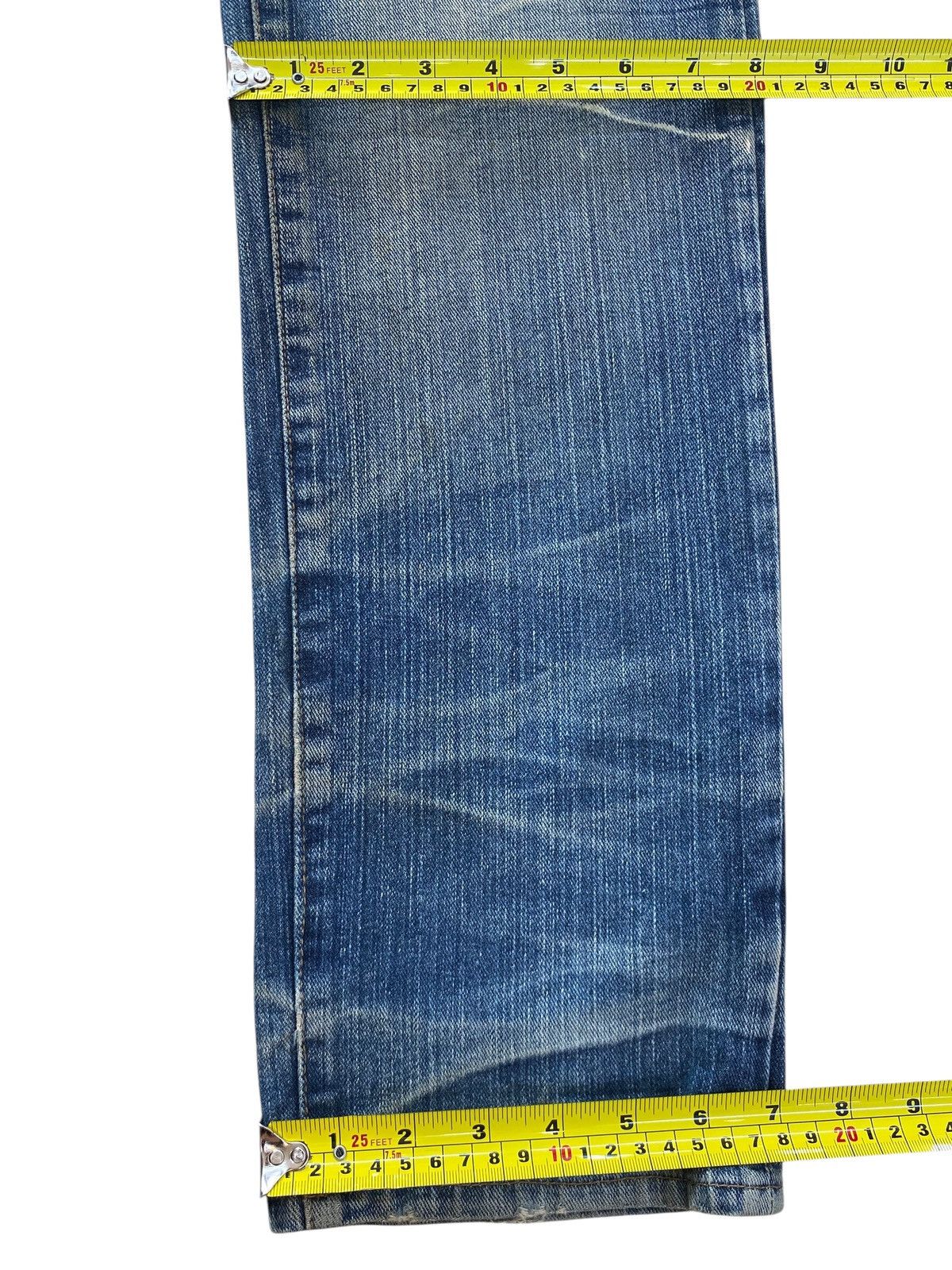 Japanese Brand Japanese Brand Light Wash Ripped Style Straight Leg Jeans Size US 34 / EU 50 - 9 Thumbnail