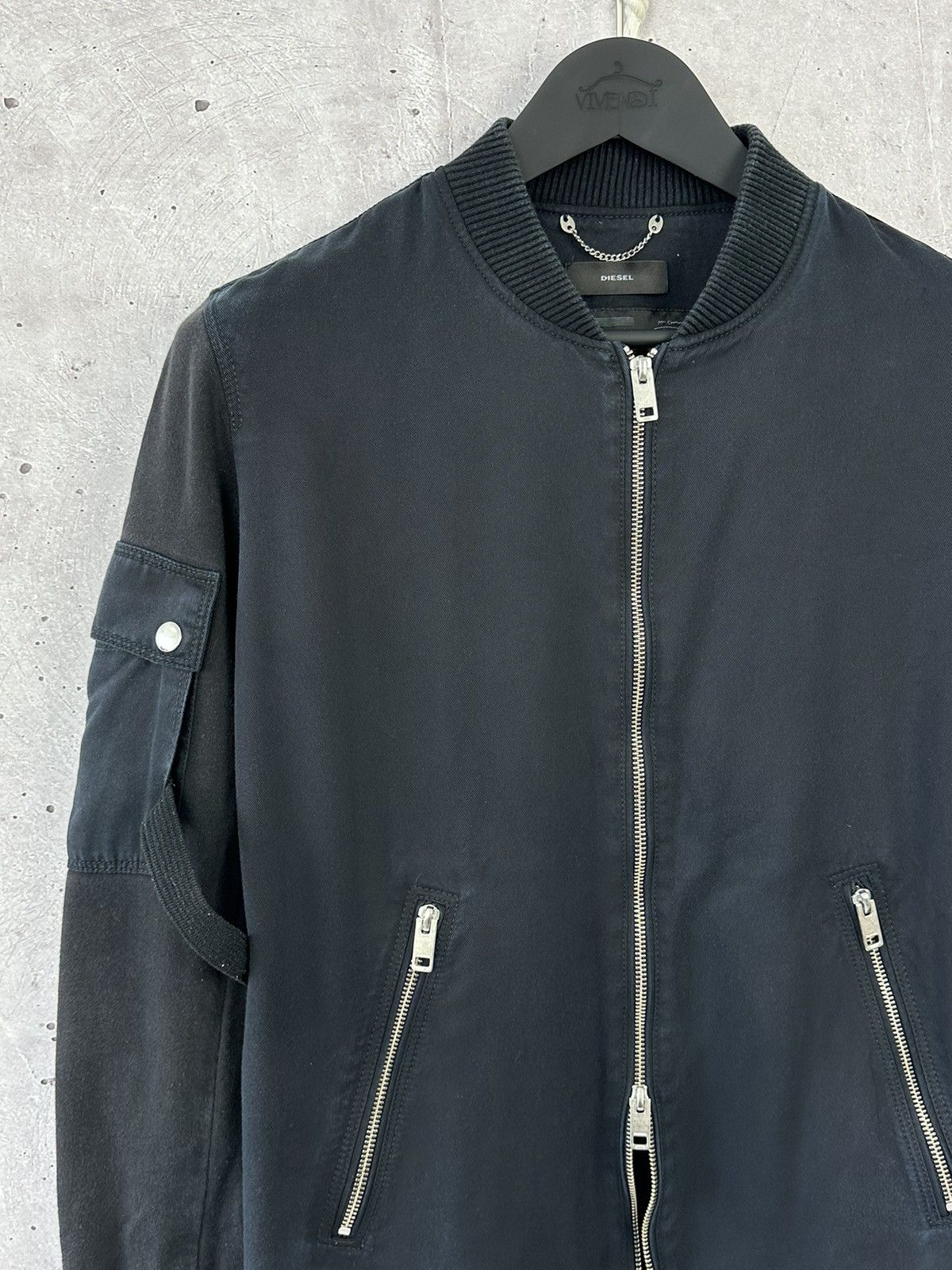 Diesel × Vintage Diesel Vintage Pockets Bondage Women’s Long Sleeve Bomber Size M / US 6-8 / IT 42-44 - 2 Thumbnail
