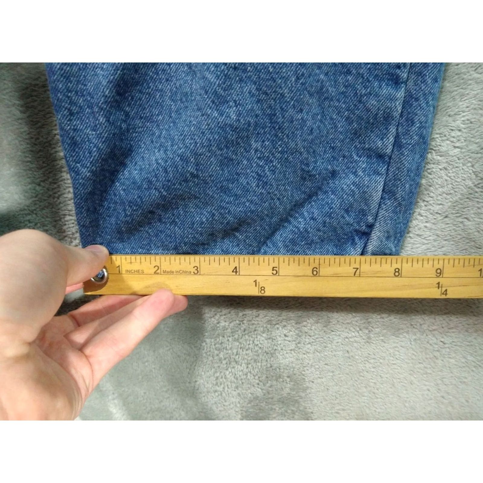 Vintage LL Bean Jeans Mens 36x32 Blue Denim Lined Medium Wash 5-Pocket Design Straight Regular Size 36 in Inseam 32 in Navy Blue Mens Jeans Size US 36 / EU 52 - 7 Thumbnail