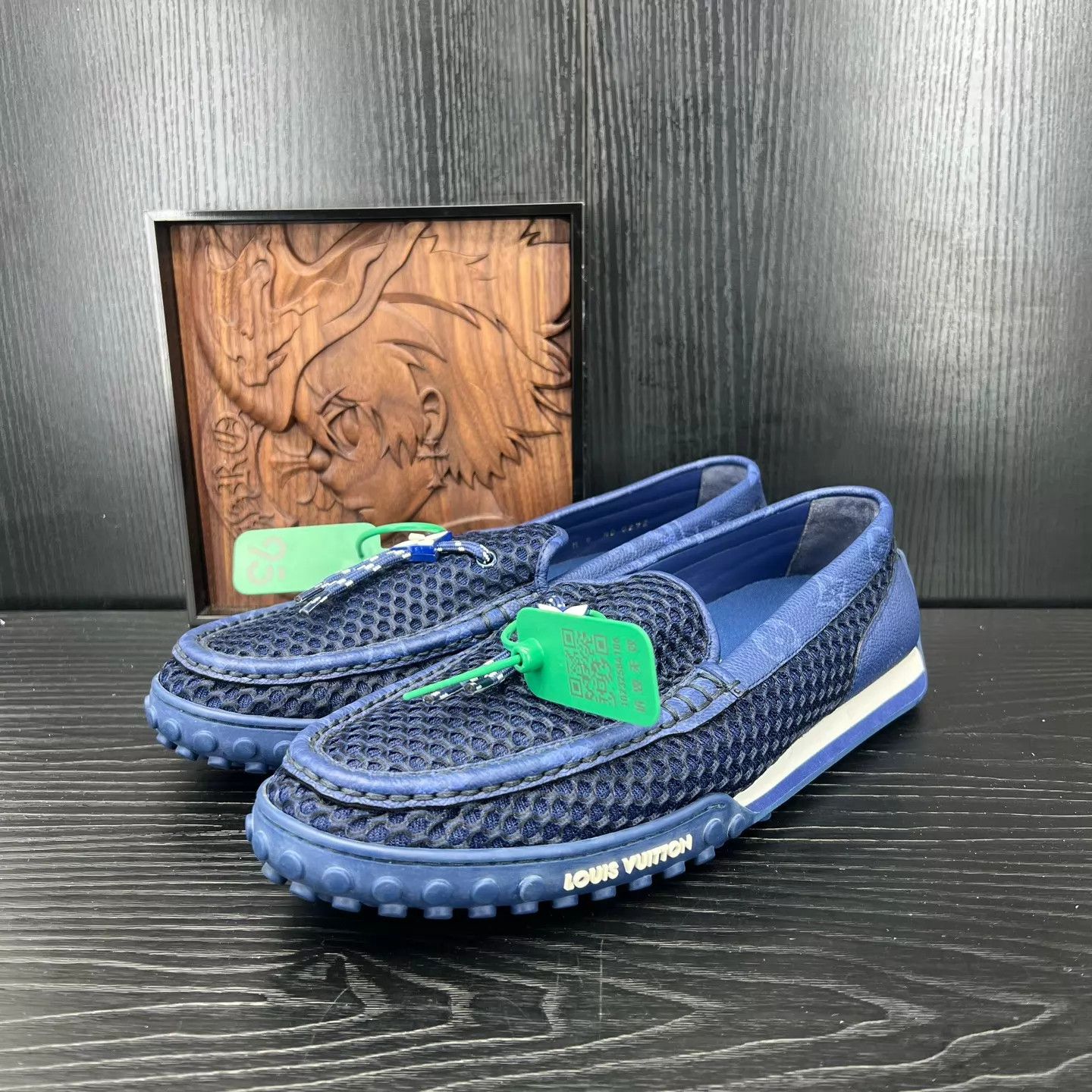Louis Vuitton LV Racer Blue Mesh 9/43 Worn 2-3x Size US 10 / EU 43 - 1 Thumbnail