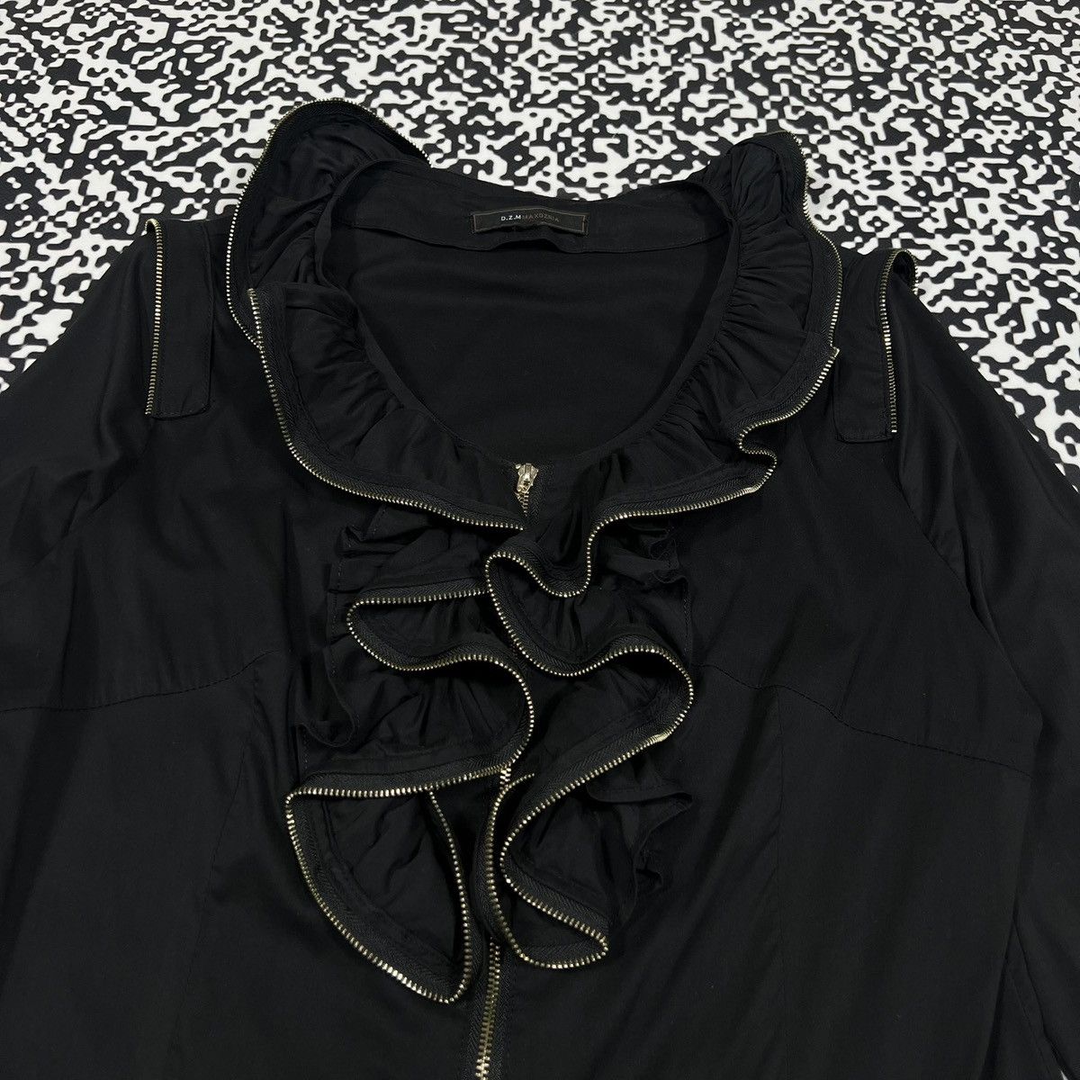 Japanese Brand Vintage Y2K Japanese Zip Asymmetrical Style Blouses Shirt Size M / US 6-8 / IT 42-44 - 7 Thumbnail