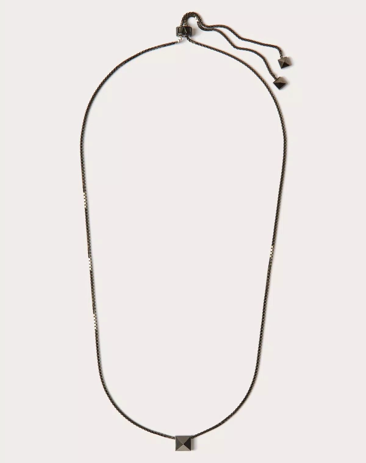 Valentino oc11z0725 Size:OS/ Melal Rockstud Necklace in Black Size ONE SIZE - 4 Thumbnail
