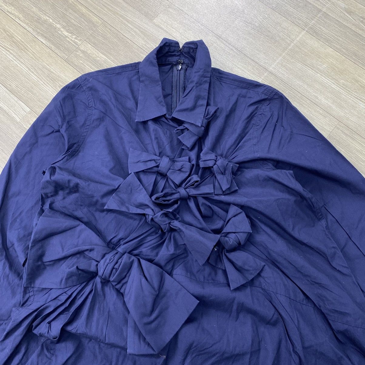 gomme Vintage Gomme Yohji Yamamoto Ruffled Raw-Trim Woven 3D Shirt Size US M / EU 48-50 / 2 - 2 Thumbnail