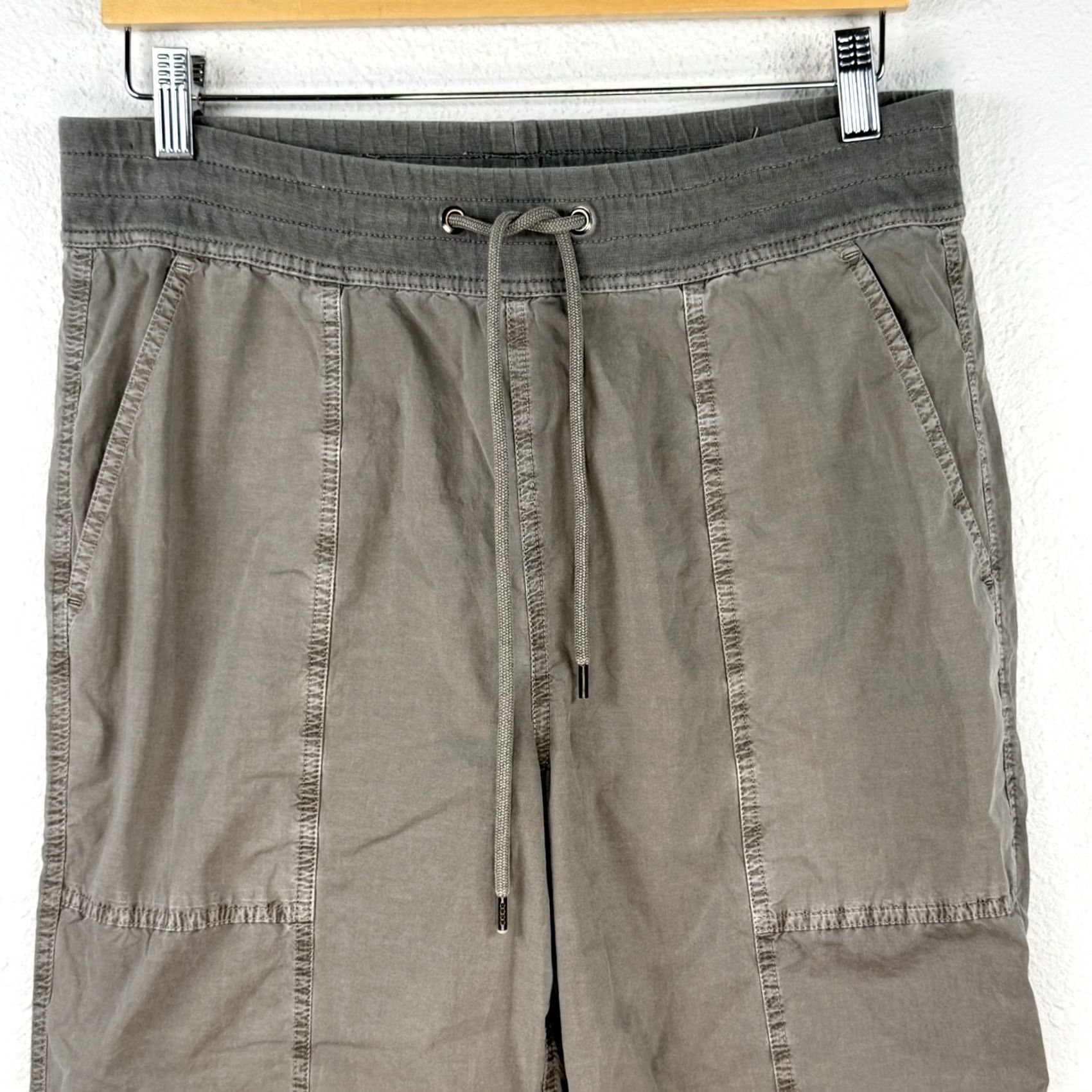 James Perse James Perse Grey Soft Cotton Drawstring Capri Pants Womens Size 2 Size 26" / US 2 / IT 38 - 2 Thumbnail