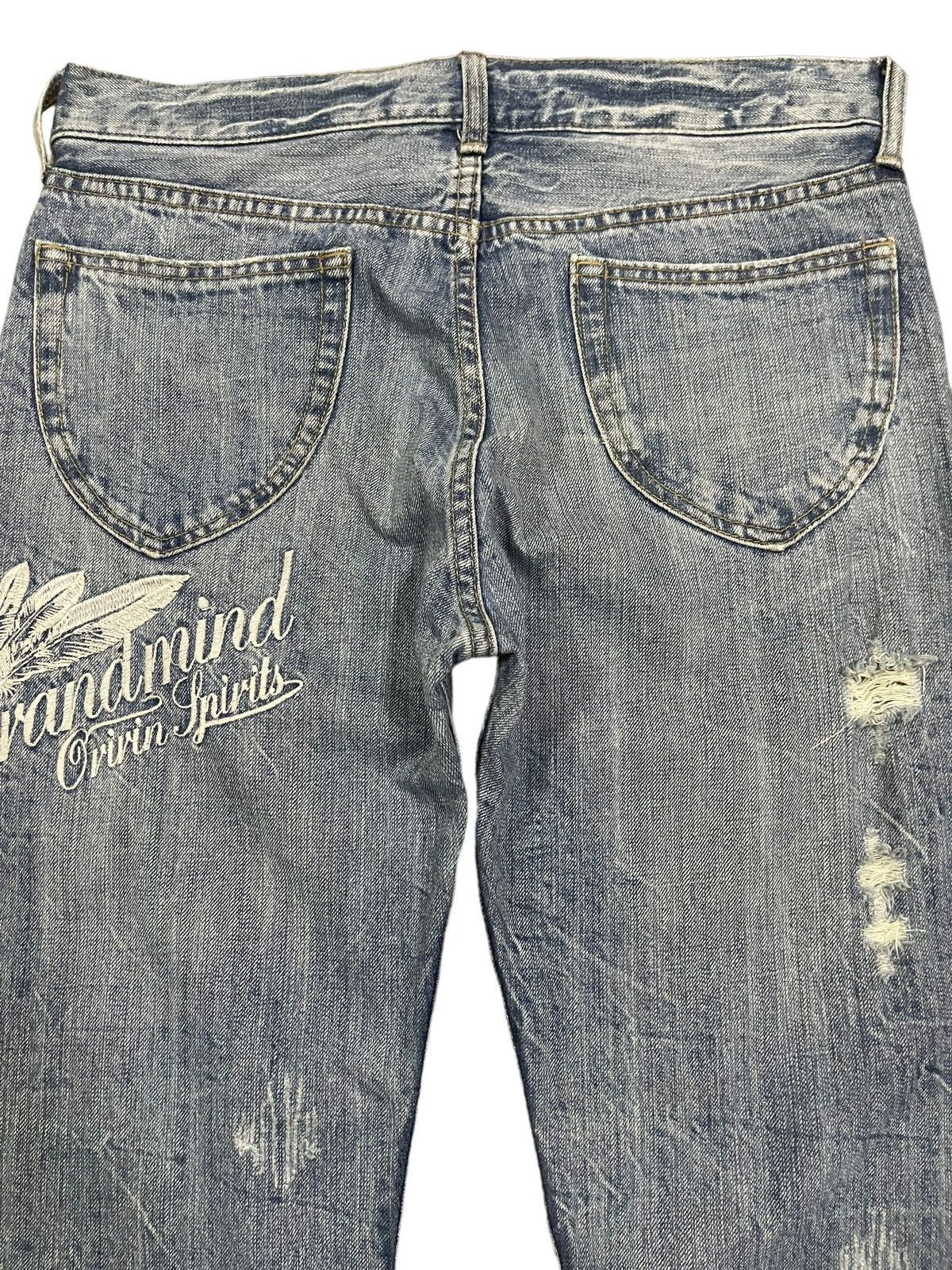 14th Addiction Vintage Japanese Brand Blue Wash Style Baggy Jeans Size US 32 / EU 48 - 4 Thumbnail