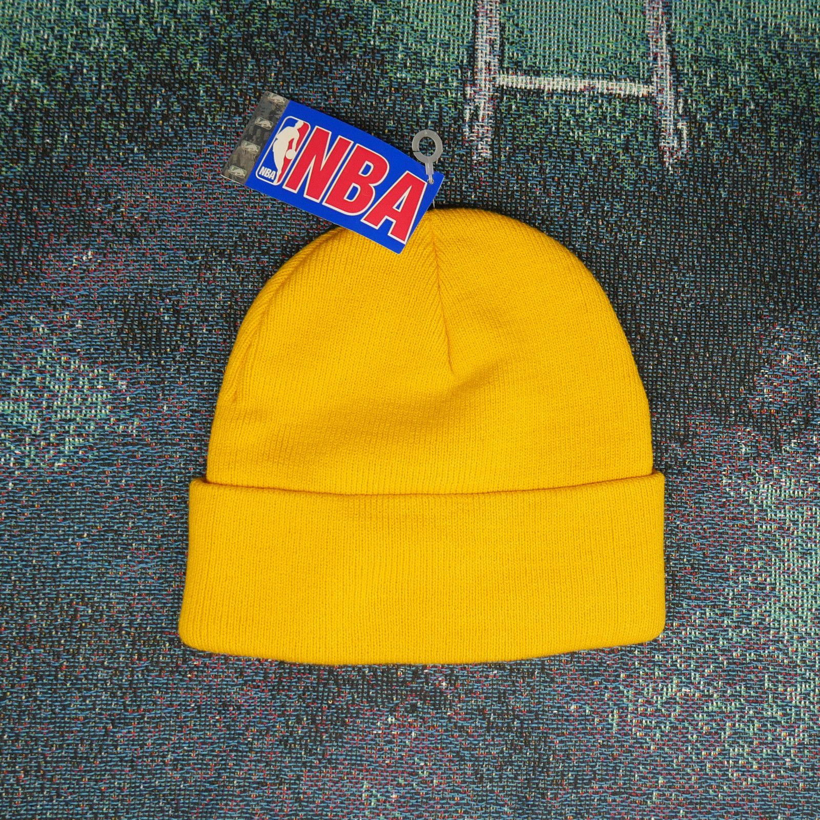 NBA NWT Vintage 90s NBA Shaq LA Lakers Beanie Size ONE SIZE - 4 Thumbnail