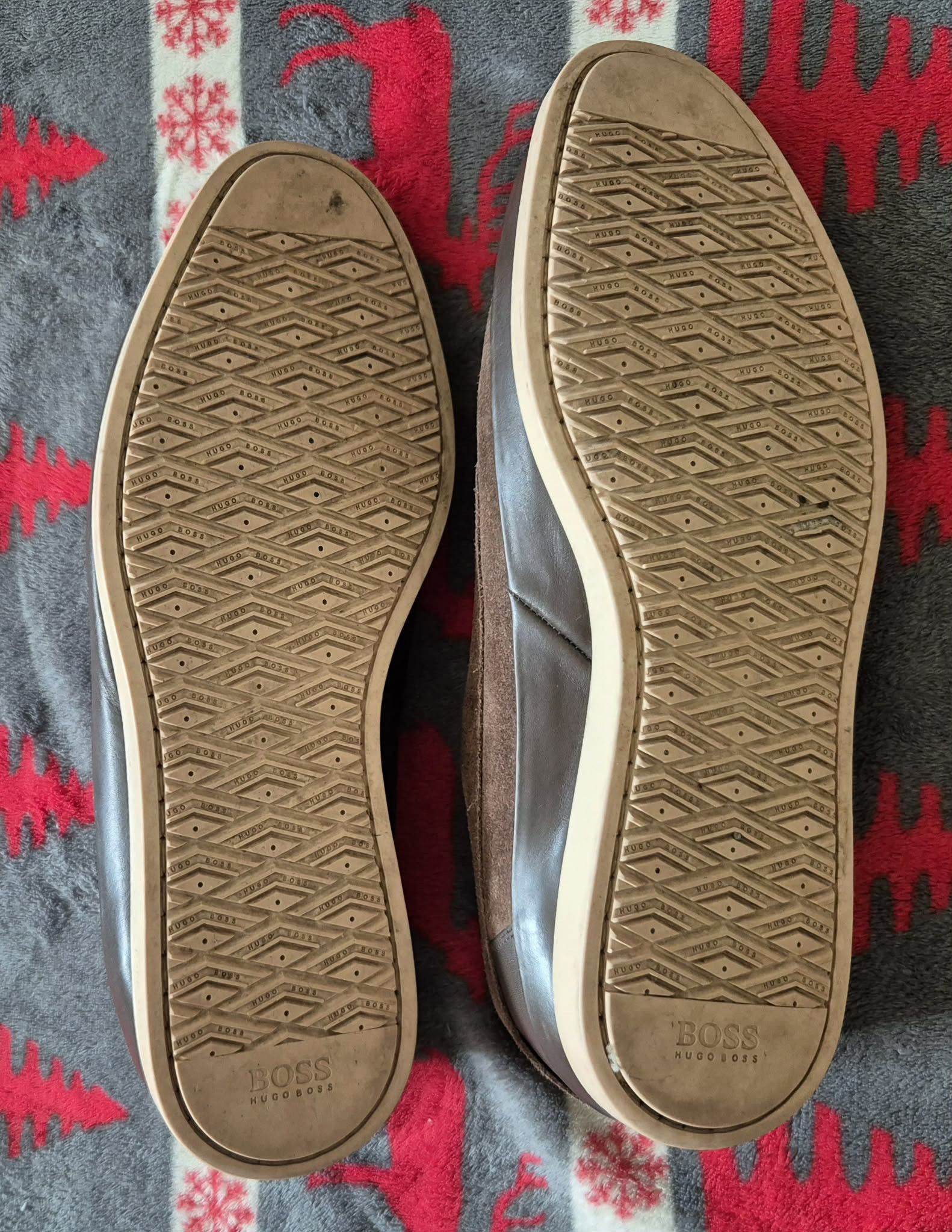 Hugo Boss Hugo Boss Orange Casual Brown Suede Leather Shoes size EU 44 Size US 11 / EU 44 - 5 Thumbnail