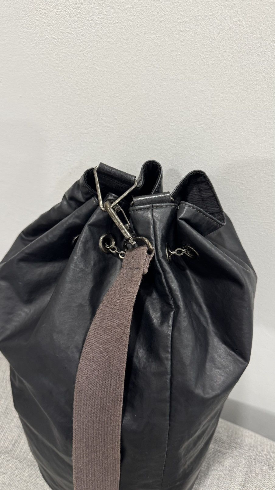 Jean Paul Gaultier Rare🔥 Jean Paul Gaultier Homme Crossbody Drawstring Bag Size ONE SIZE - 8 Thumbnail